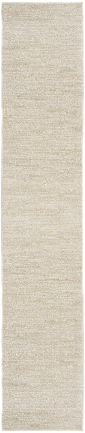 Nourison Essentials Easy Care Indoor Outdoor Area Rug - Ivory Beige 2'2" x 14'
