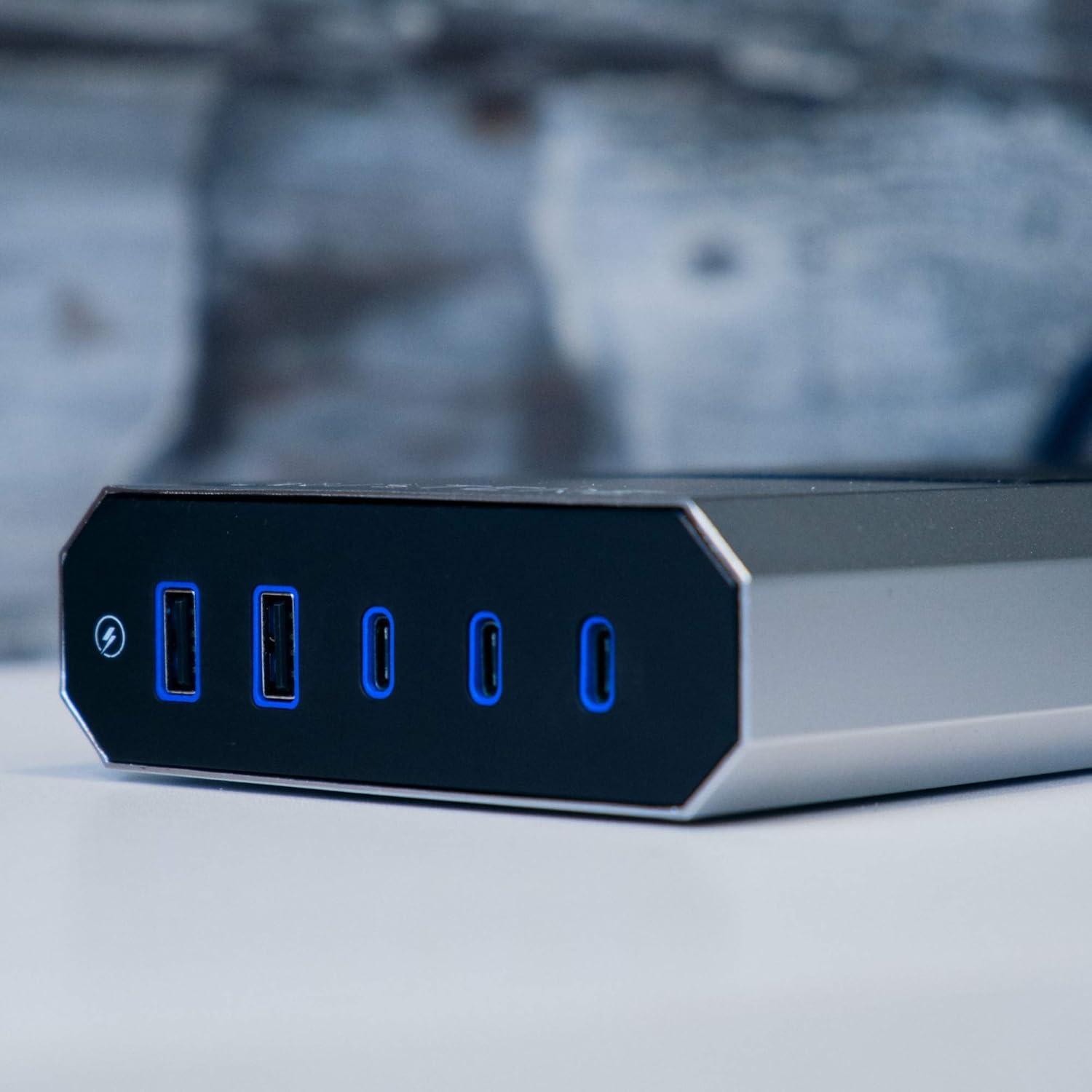 Austere V Series Power 3,000-Joules Surge Protector Power Strip and USB Charger, 8 AC Outlets and 5 OmniPort USB Ports, 6-Ft. Cord, 5S-PS8-US1, 5S-PS8-US1