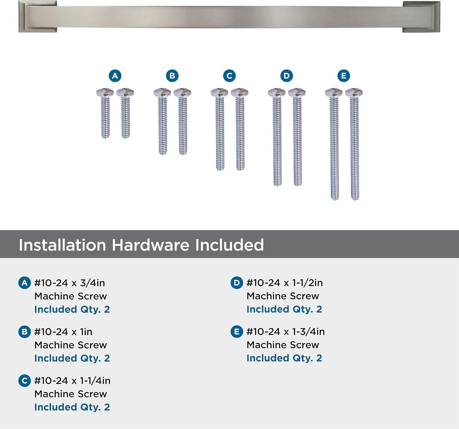 Amerock Candler 18 inch (457mm) Center-to-Center Satin Nickel Appliance Pull