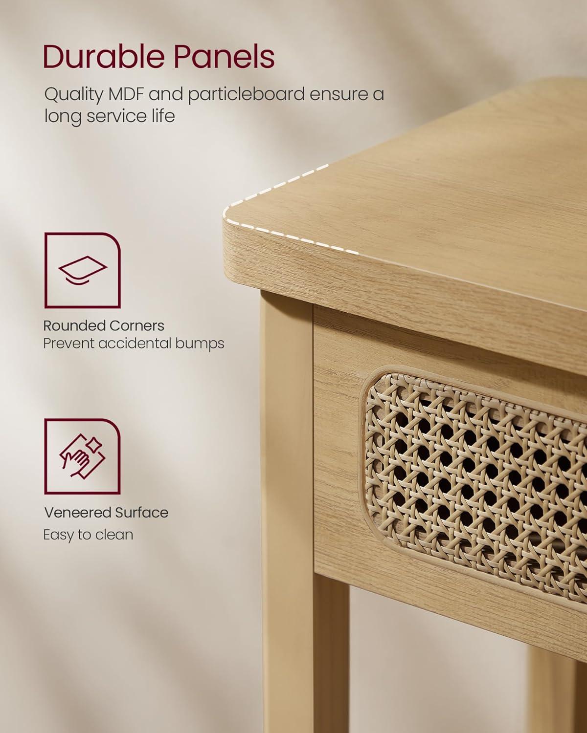 VASAGLE Console Table, Beige ULNT016Y57