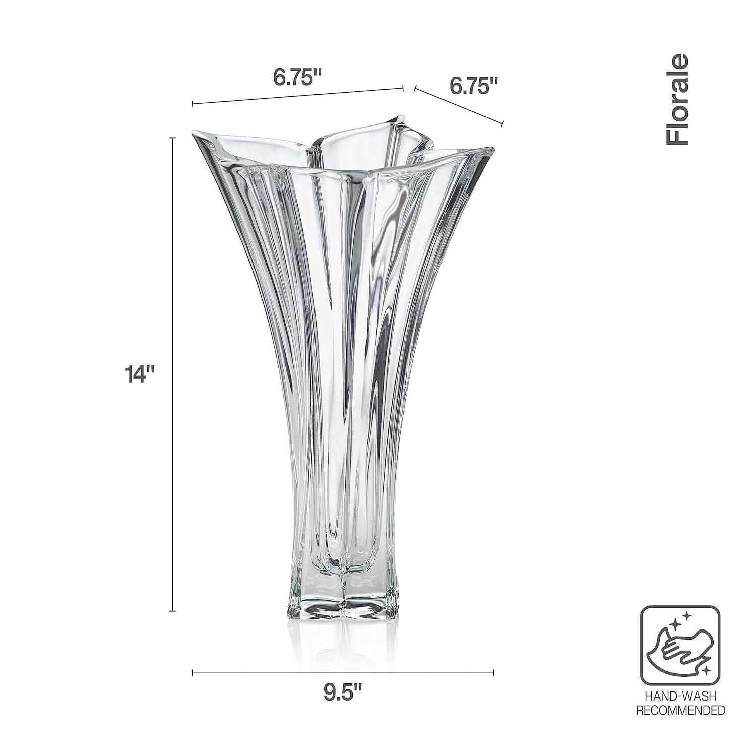 Mikasa Mikasa Florale 14 in. Crystal Vase