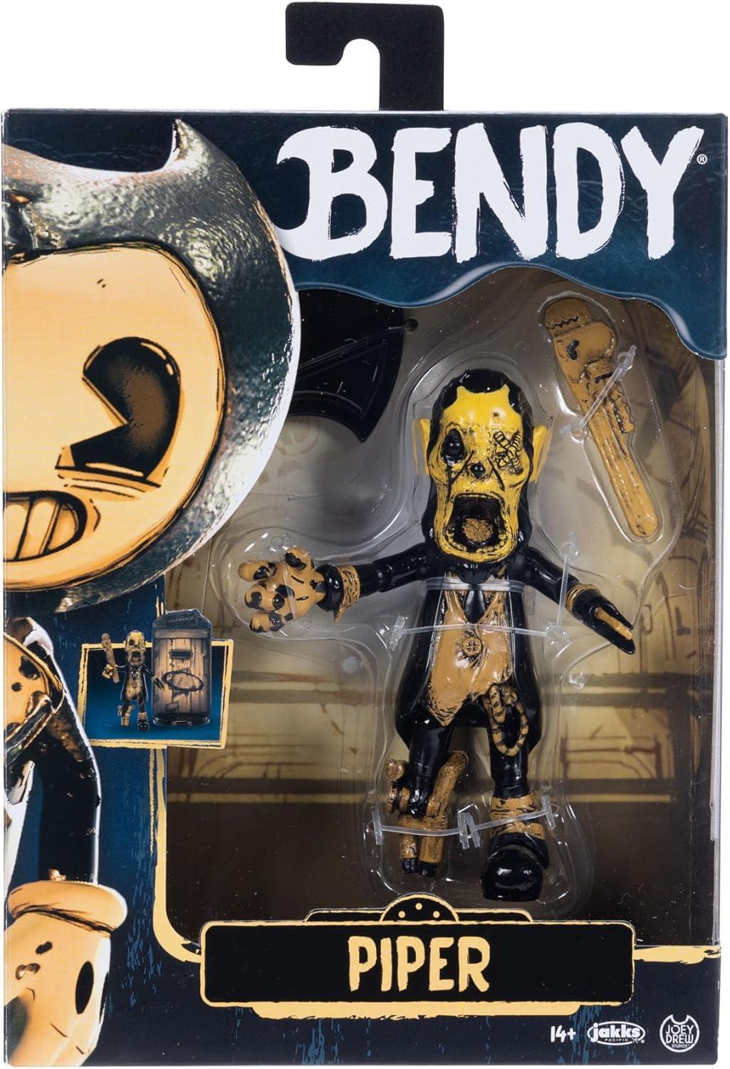 Bendy and the Ink Machine 5 inch Articulated Piper Action Figure with Wrench Accessory for Teen Ages 14+