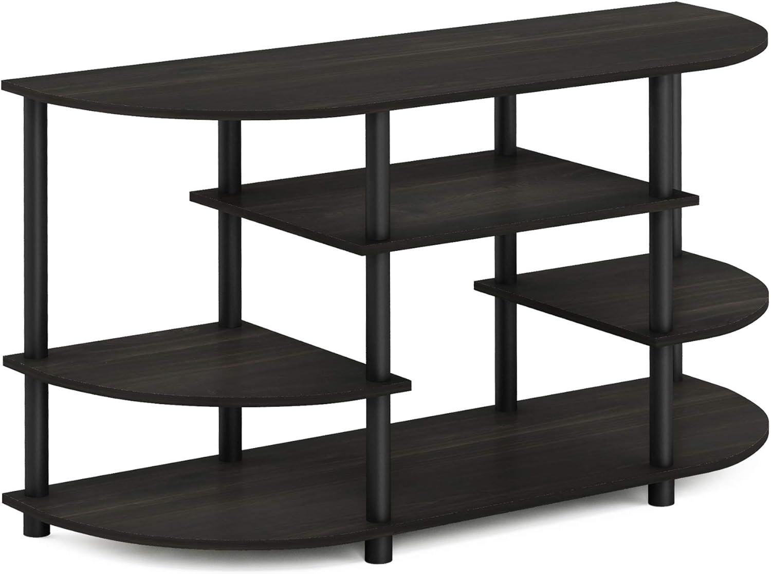 Furinno TV Stand for TV's up to 44" Console Entertainment Center Bookcase Shelves