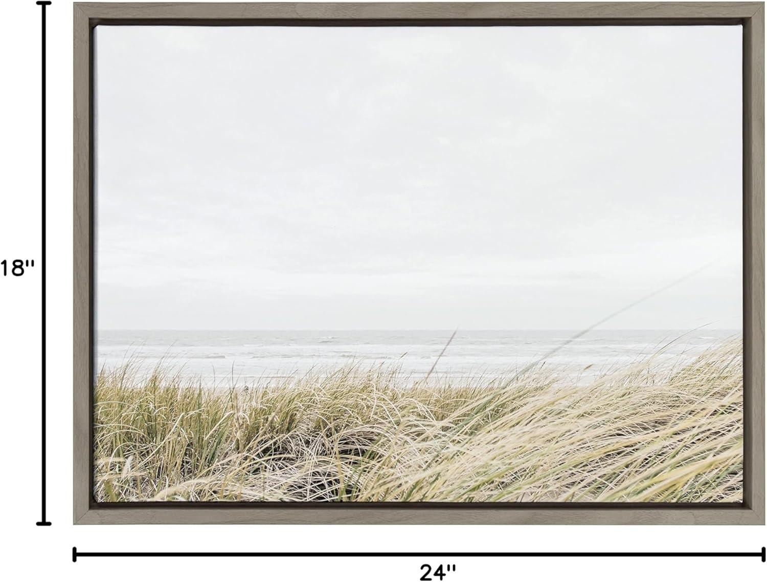 Sylvie East Beach Framed Canvas by Amy Peterson Art Studio - Kate & Laurel All Things Decor