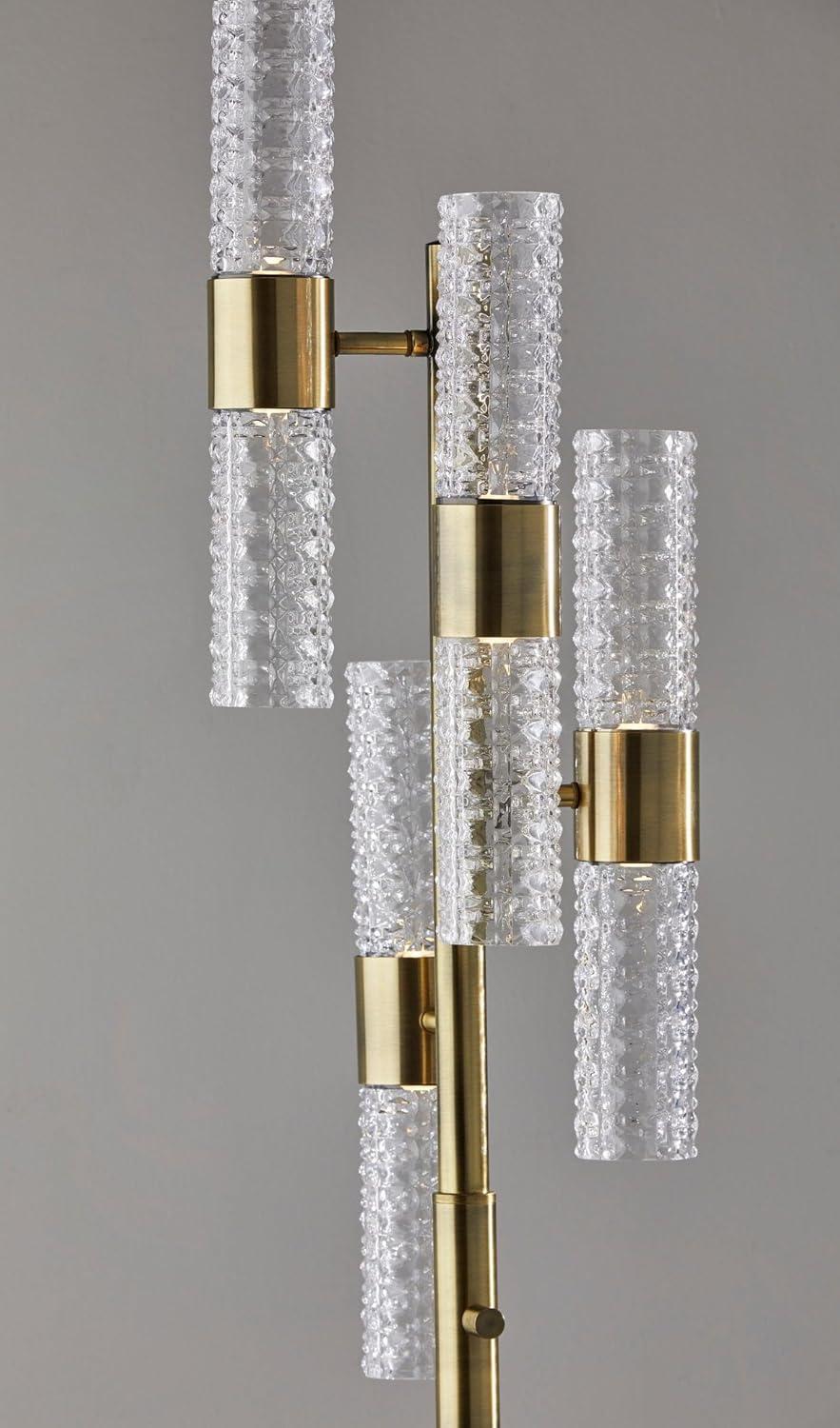 Tuberose Metal Multi-light LED Floor Lamp (65")