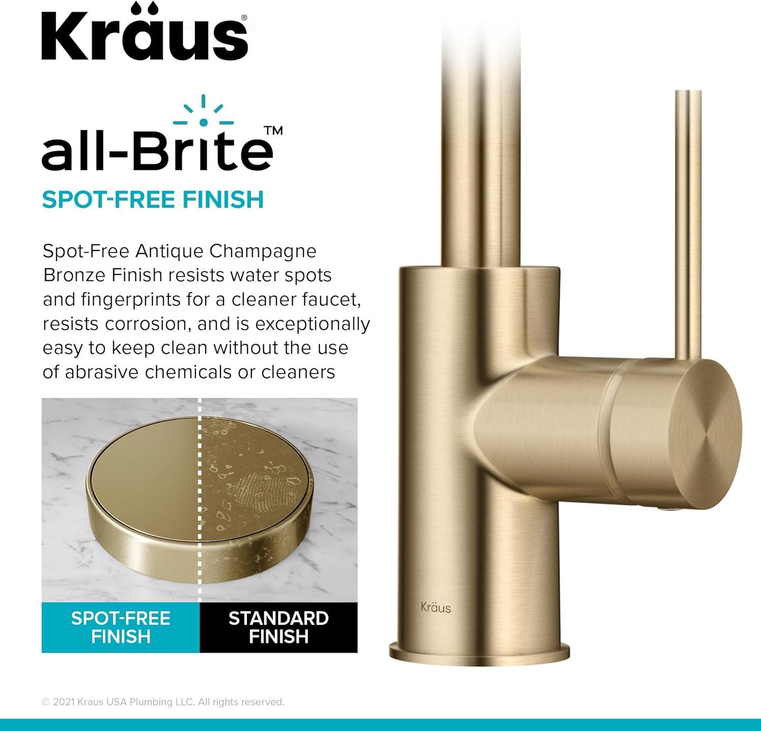 Kraus Oletto™ Single Handle Kitchen Bar Faucet KPF-2600SFACB
