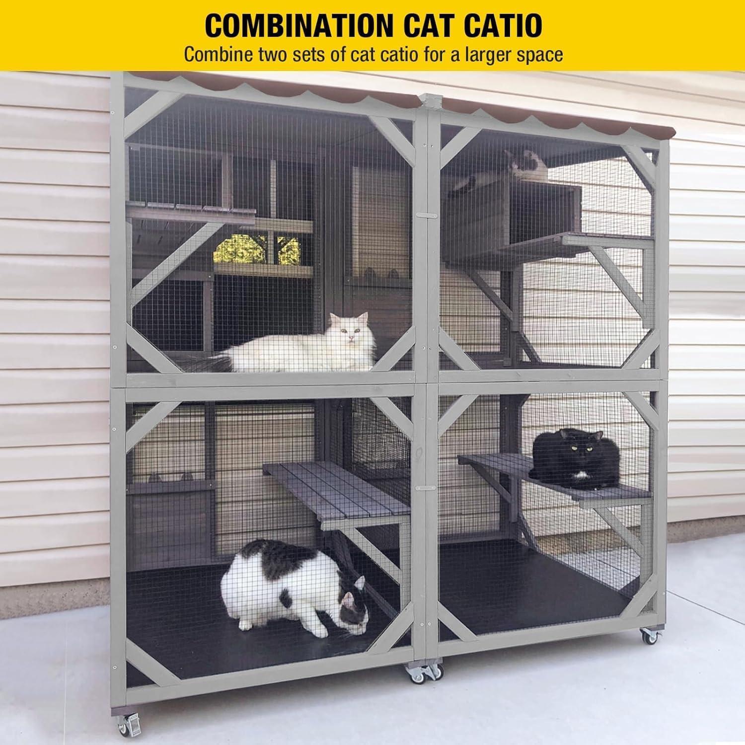 Aivituvin Portable Cat Playpen