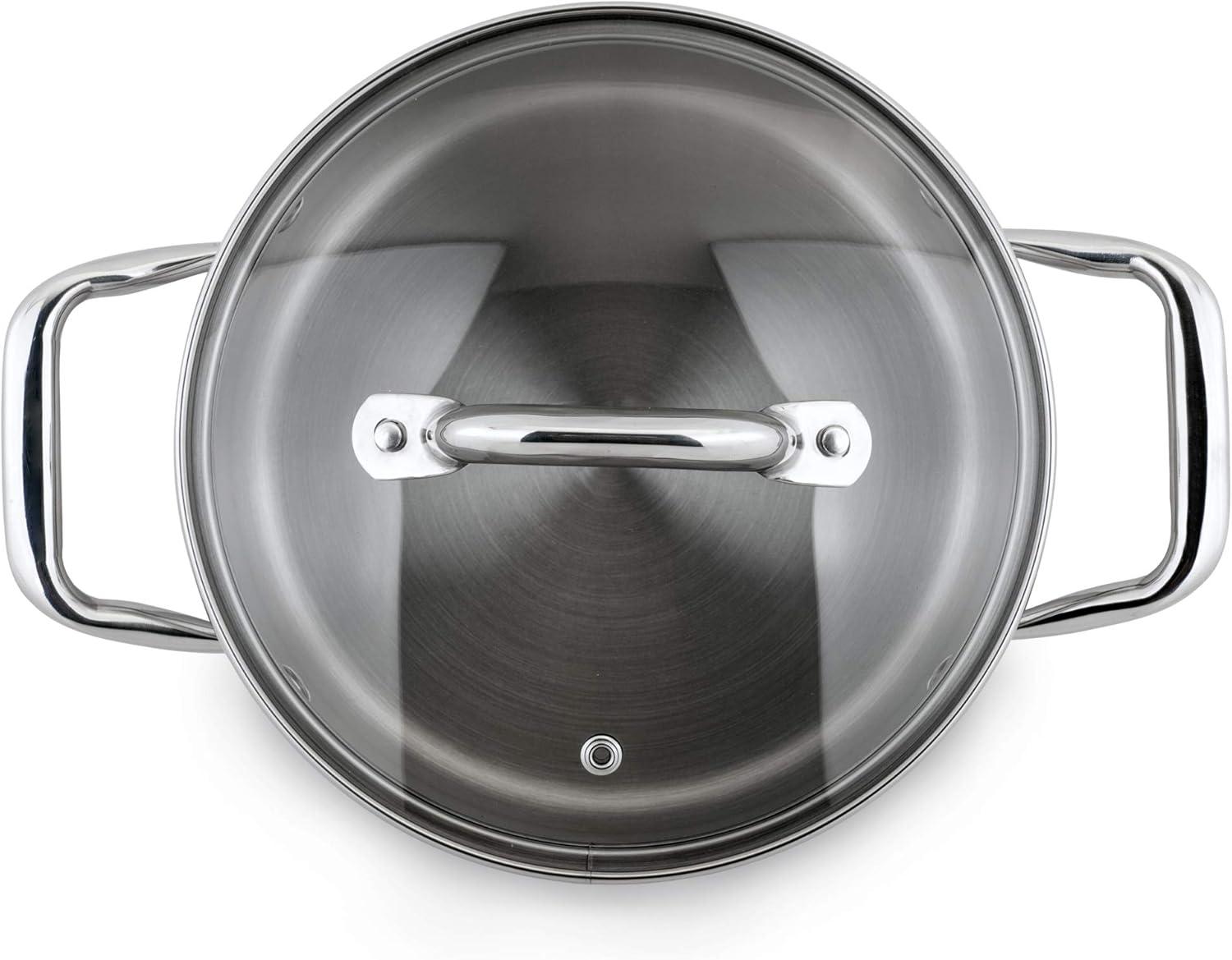 Turbo Pot 3.5 Quarts Stainless Steel Round Dutch Oven