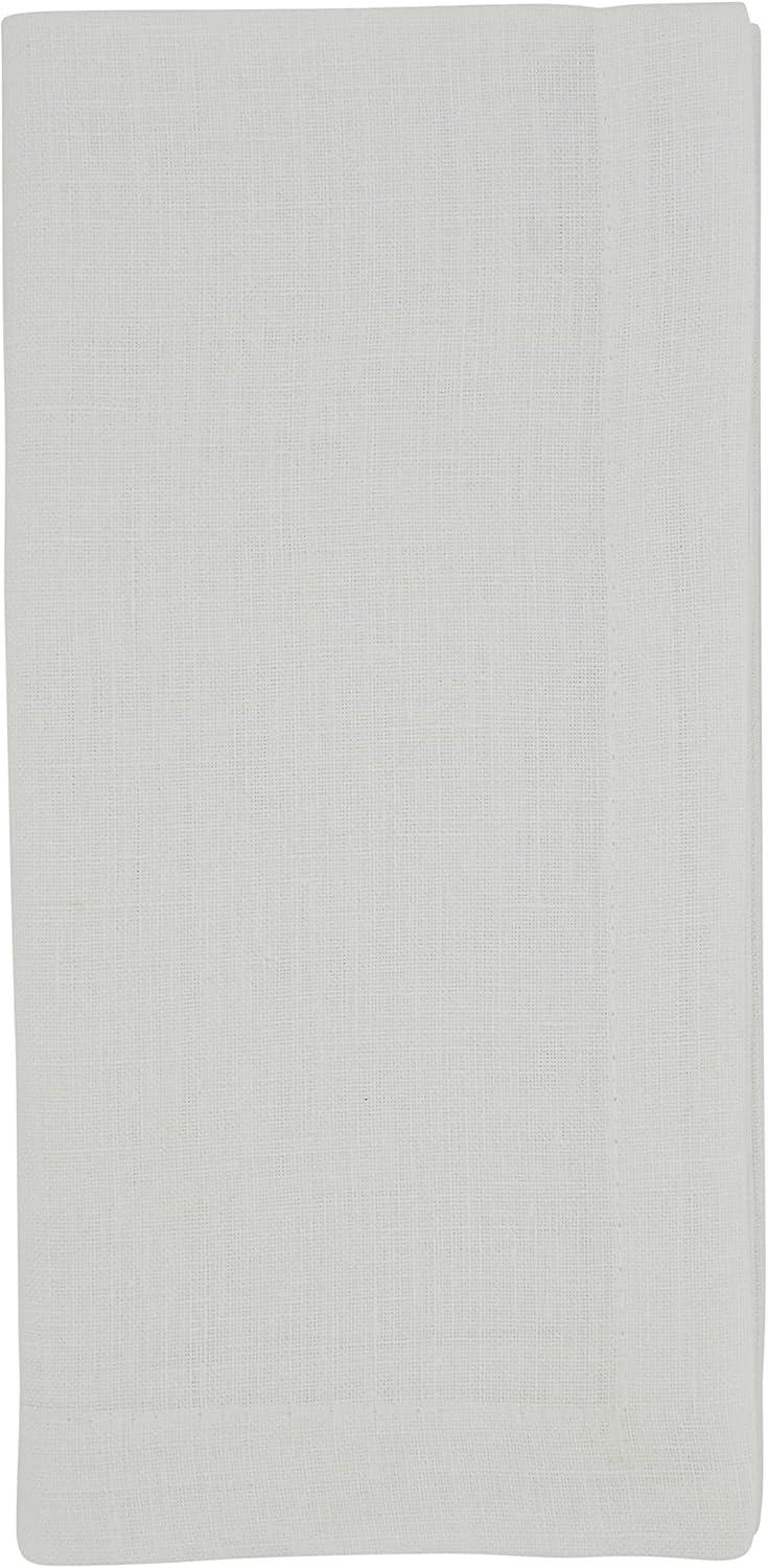 White Linen Tea Napkins Set of 4