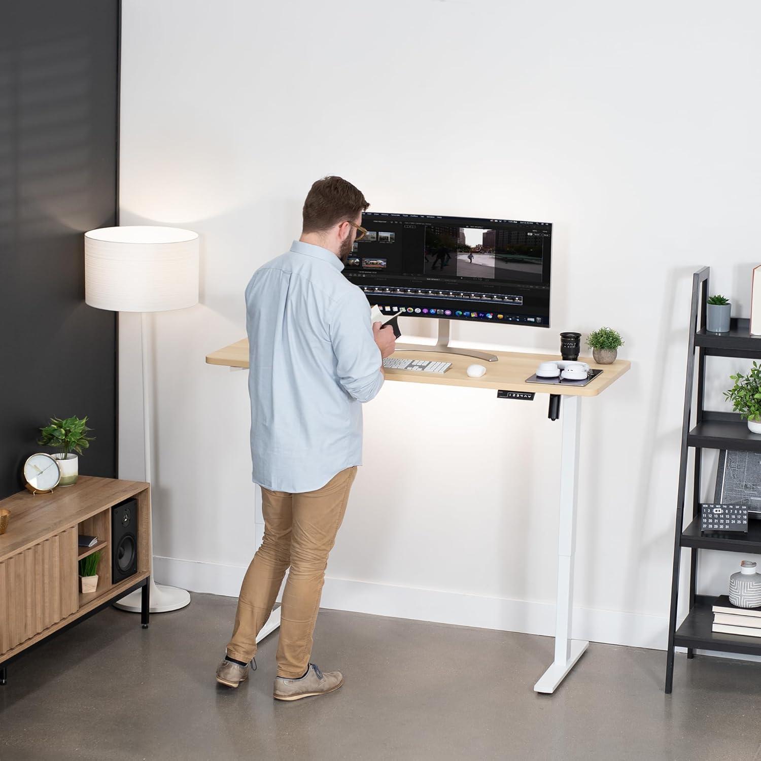 Adjustable Metal Base Standing Desk