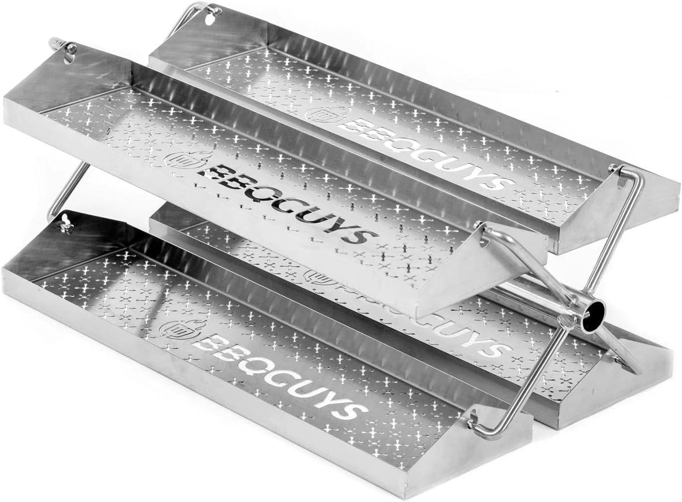 Stainless Steel Rotating BBQ Grill Rib Trays