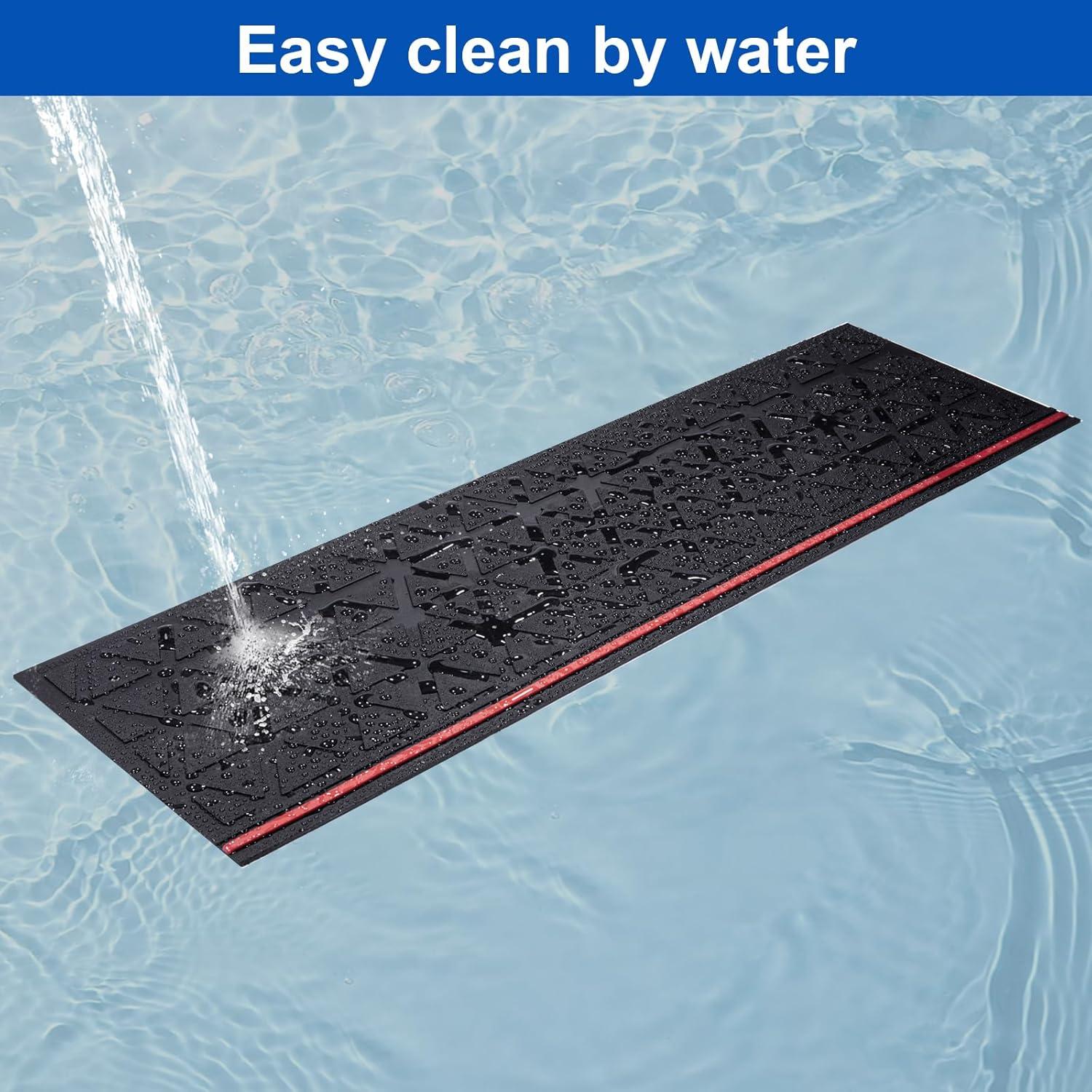George Oliver 5 Pieces Outdoor Stair Treads Non-Slip, Heavy Duty Step Mats