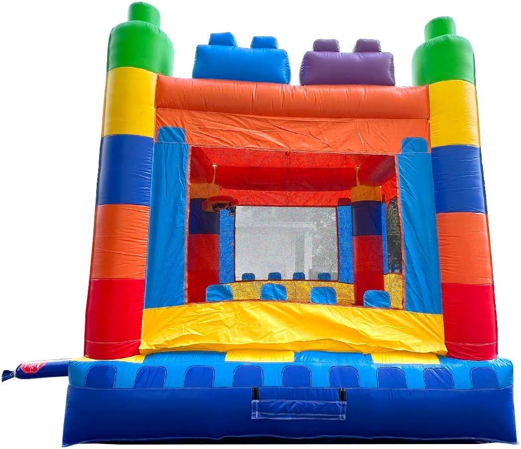 Pogo Bounce House Crossover Kids Inflatable Bounce House, No Blower