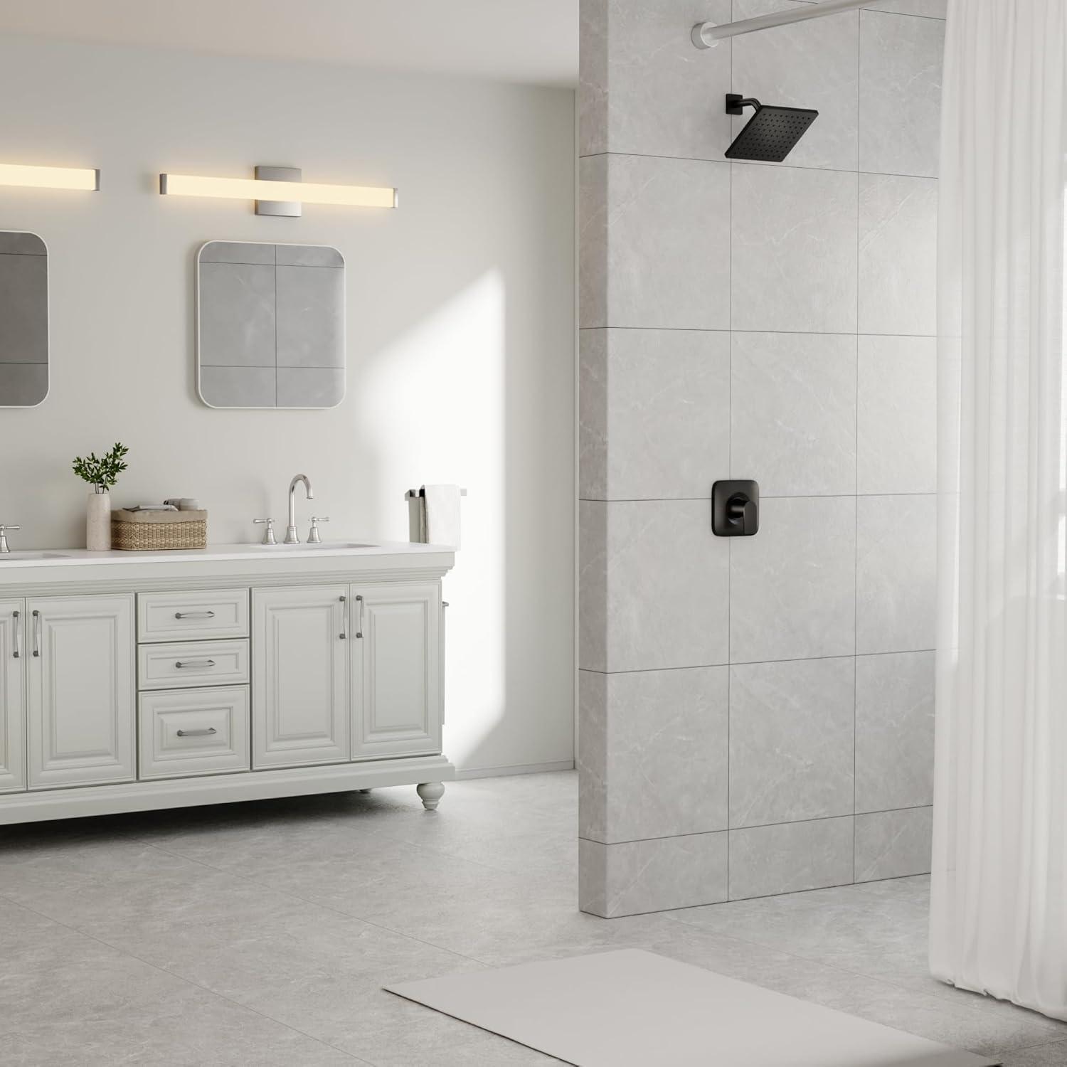 Moen Genta LX Posi-Temp Pressure Balancing Eco-Performance Modern Shower Only Trim, Valve Required