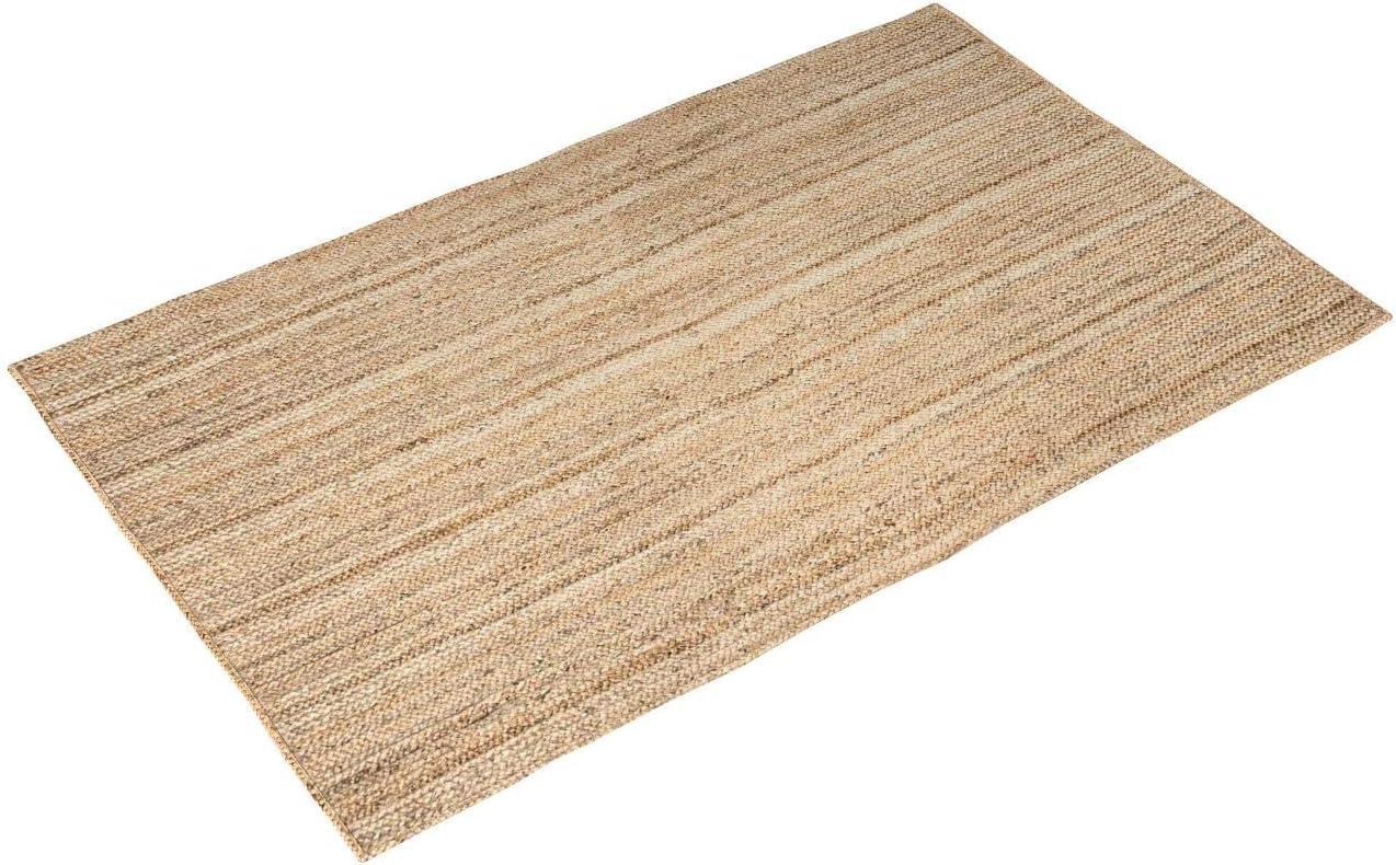 nuLOOM Rigo Hand Woven Jute Natural 5' x 8' Farmhouse Area Rug