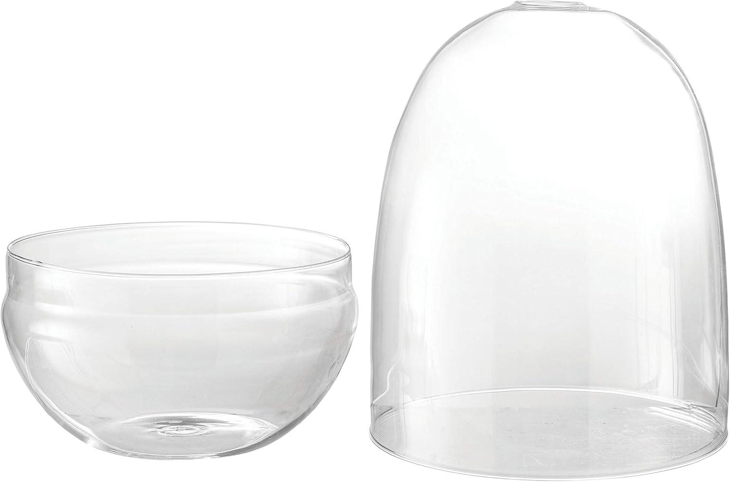 Bloomingville Large Egg Shaped Glass Terrarium, Clear