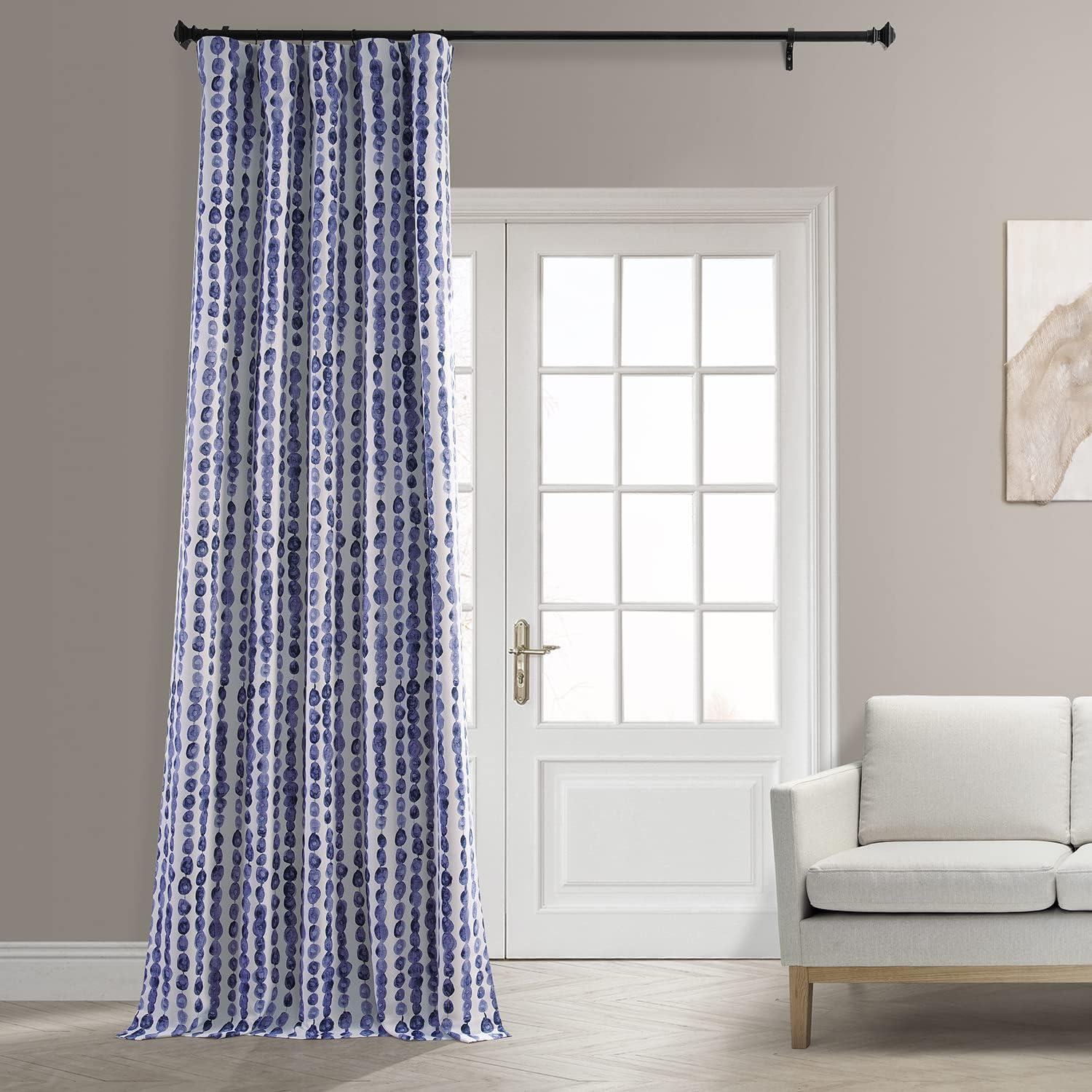 Gumdrop Blueberry Room Darkening Curtain (1 Panel), Gumdrop Blueberry, 50W X 108L