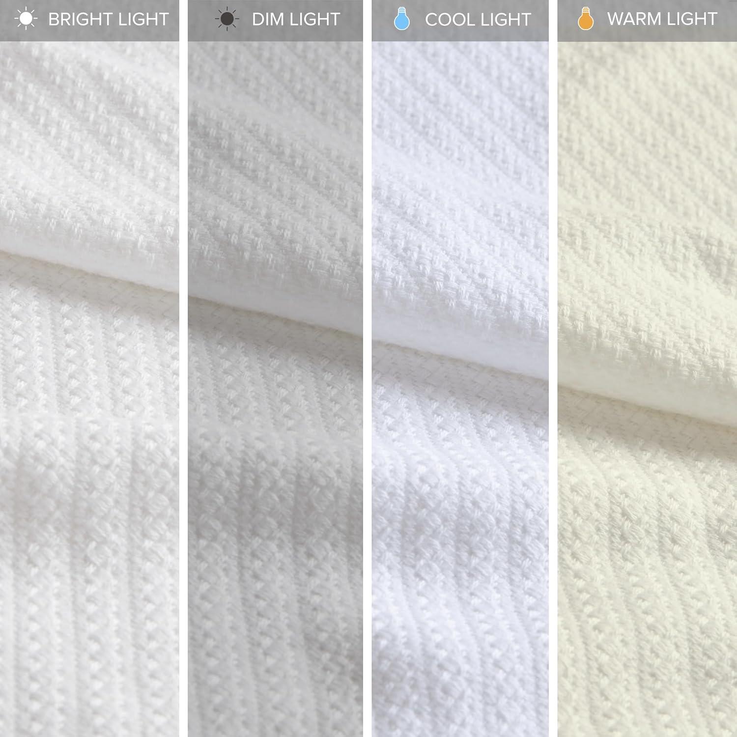 Madison Park Bed Blanket Liquid Cotton Twin White: Lightweight, Year-Round Comfort, OEKO-TEX Certified
