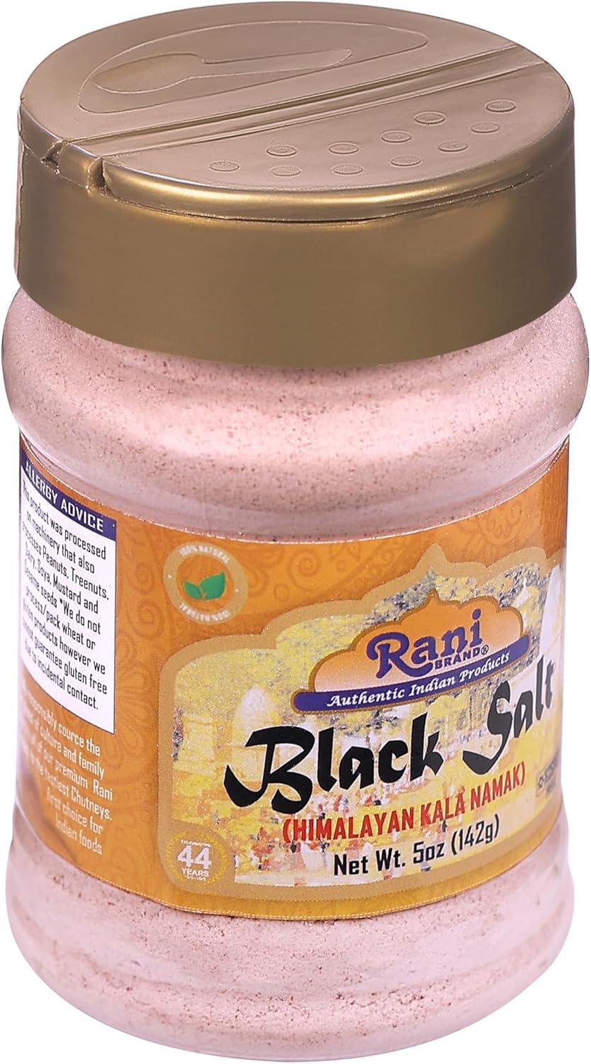 Black Salt (Kala Namak) Mineral Powder - 5oz (142g) - Rani Brand Authentic Indian Products
