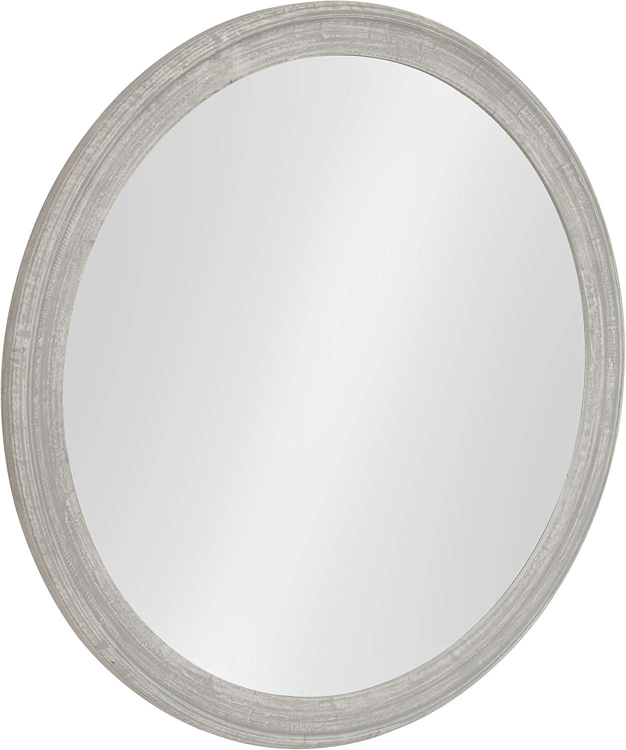 28" Mansell Round Wall Mirror - Kate & Laurel All Things Decor