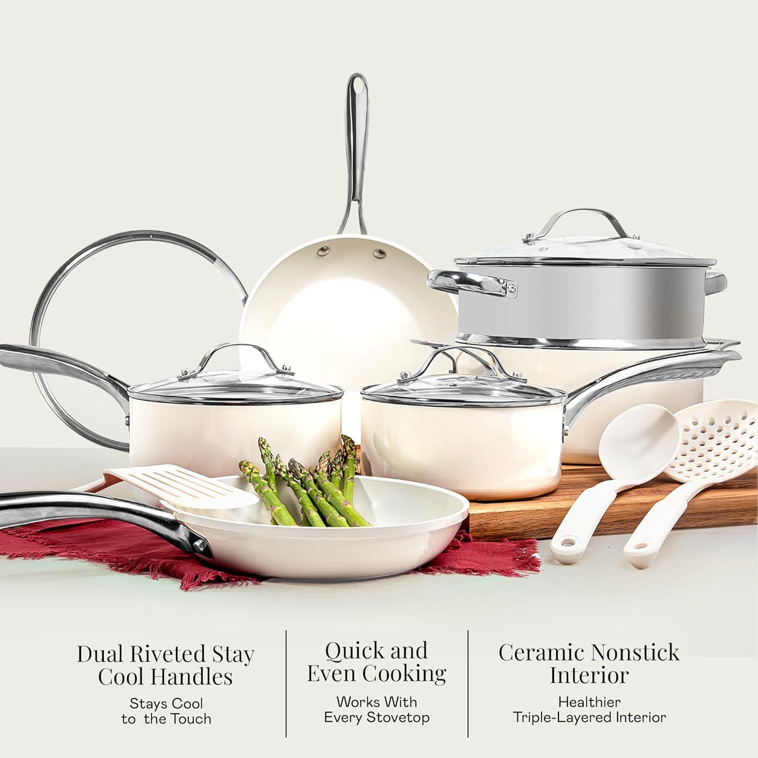 Gotham Steel Naturals 20 Pc Express Cookware and Bakeware Set with Utensils & Reviews | Wayfair