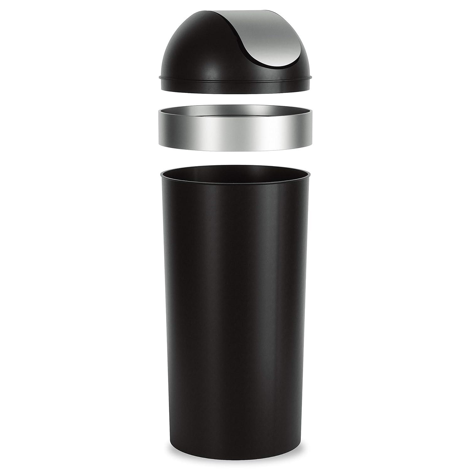 Umbra Venti Plastic Swing Top Kitchen Trash Can - 16 Gallons
