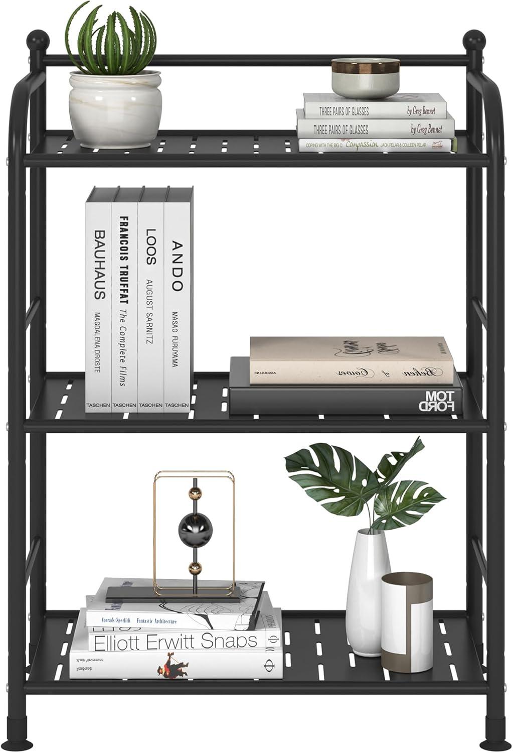 Rebrilliant Metal Shelf Storage Shelves, Living Room Shelves, Corner Kitchen Storage Shelves, Indoor Plant Shelves