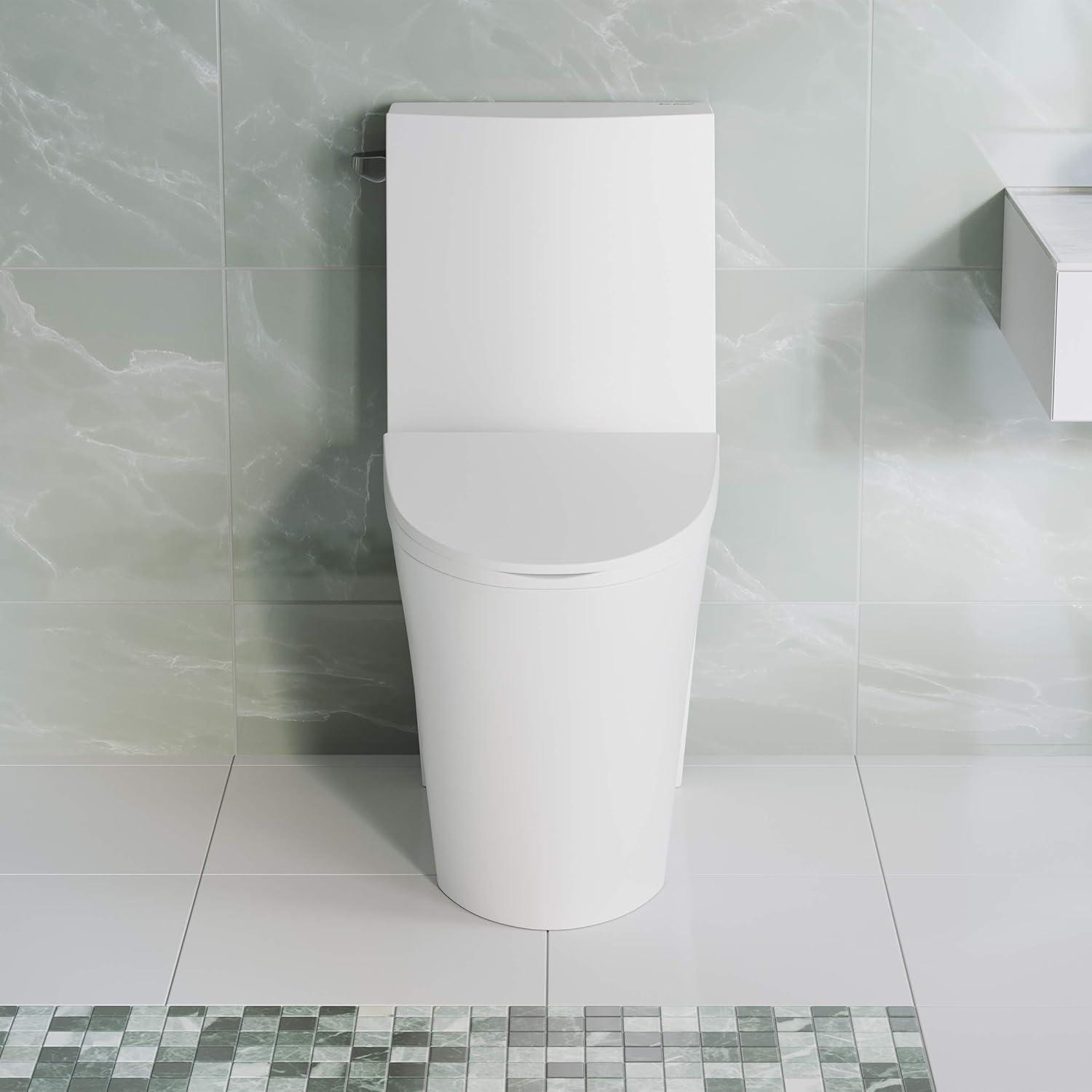 St. Tropez One Piece Elongated Toilet Dual Vortex Flush 1.28 gpf