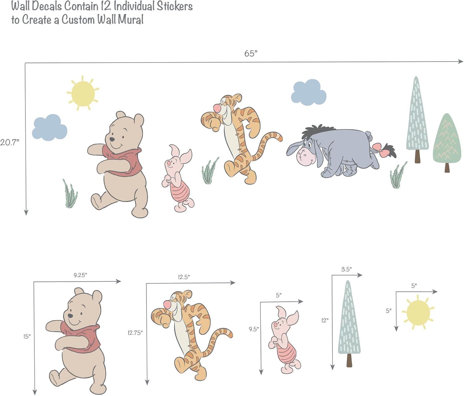 Bedtime Originals Disney Baby Winnie the Pooh & Friends Wall Decals/Stickers