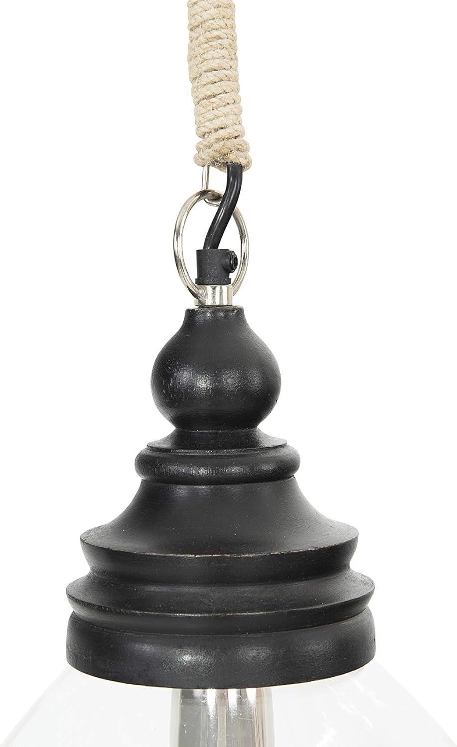 August Grove® Bellantoni Distressed Mango Wood Ceiling Light