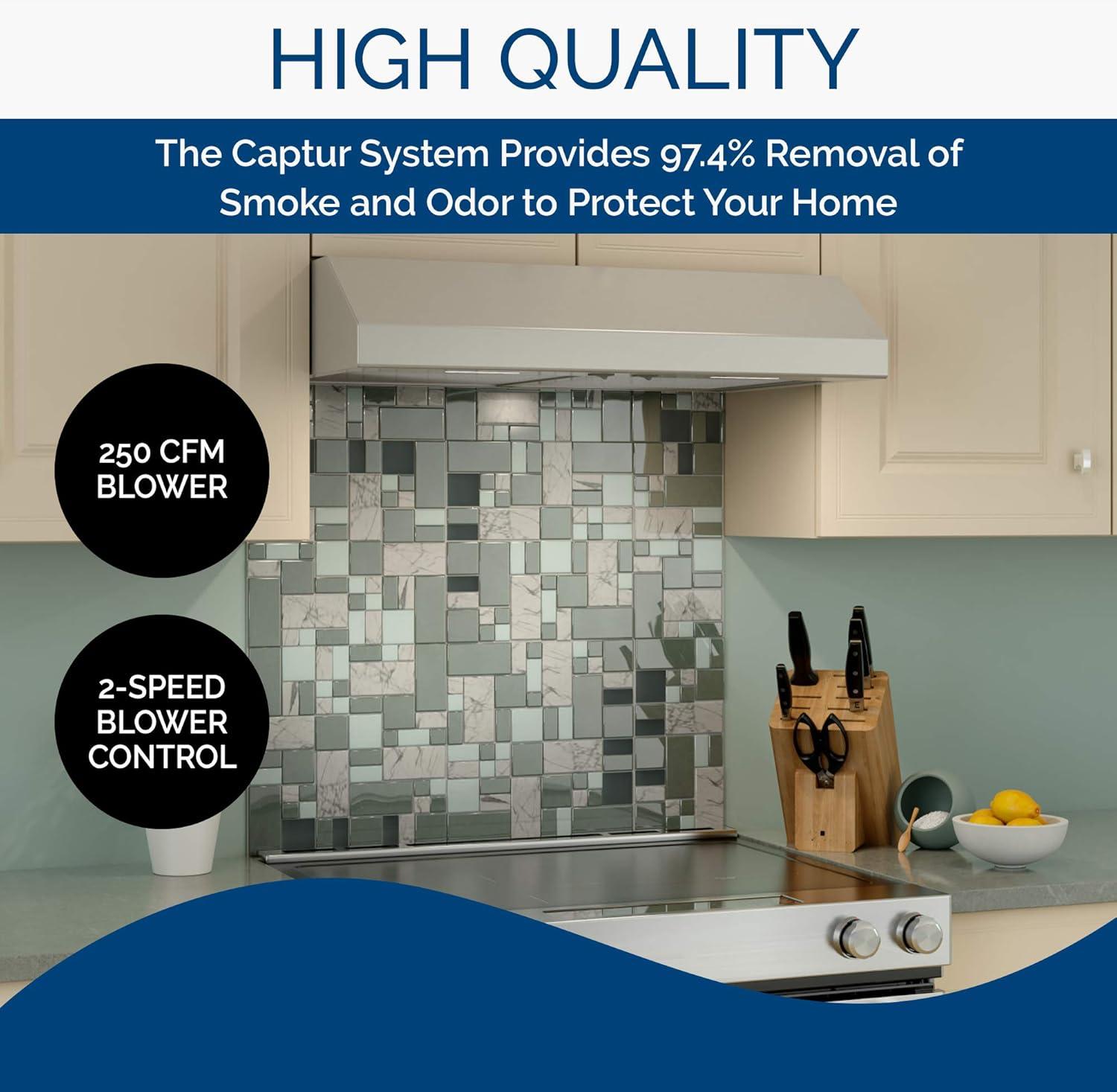 Broan NuTone 30" Stainless Steel 300 CFM Convertible Under Cabinet Range Hood with Mesh Filter
