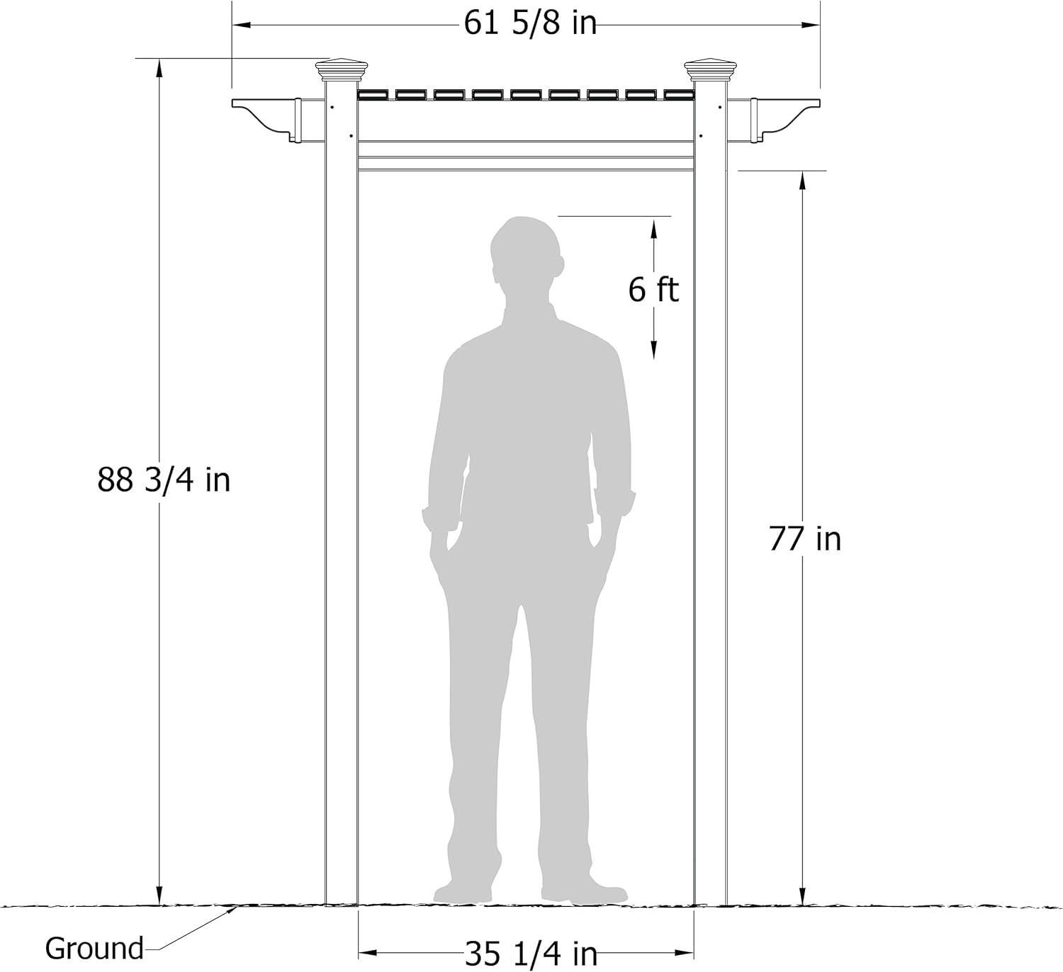 Oceanside White Vinyl Outdoor Shower Enclosure Kit