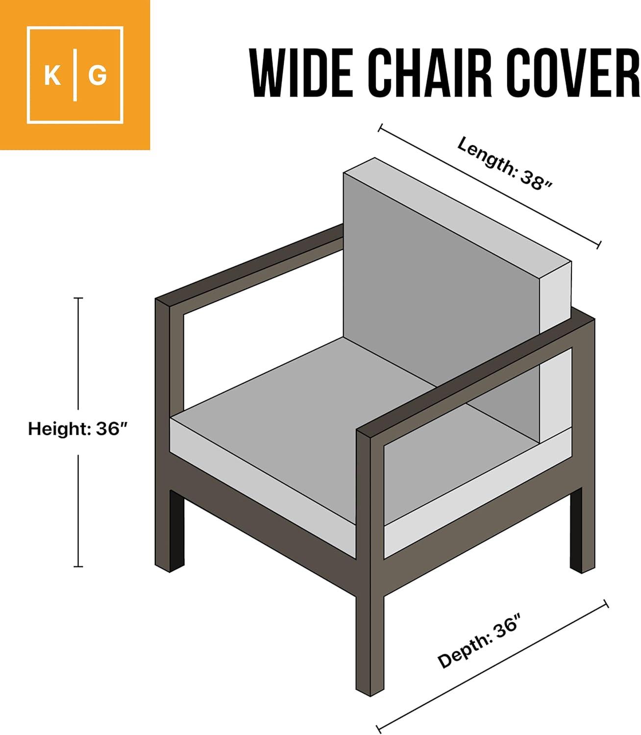 Heavy-Duty Brown PVC Patio Chair Cover with Hook and Loop Closure