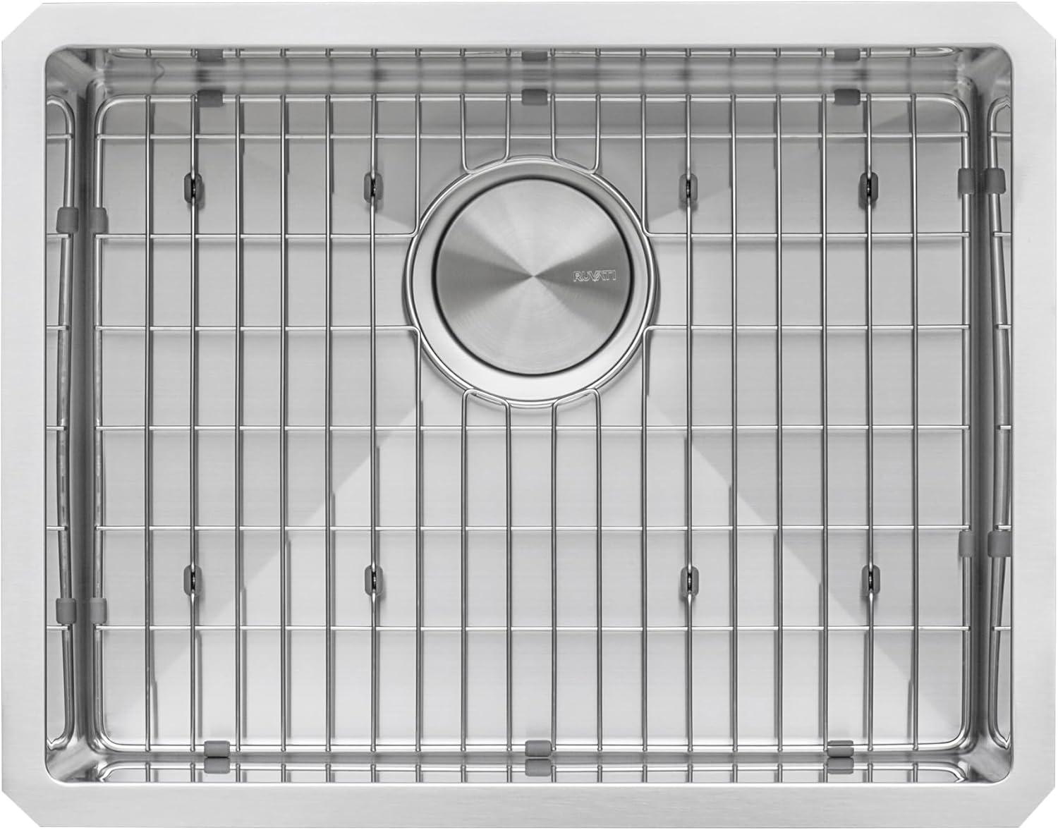 Ruvati Bar Prep Sink Narrow Trough Undermount 16 Gauge Stainless Steel Single Bowl