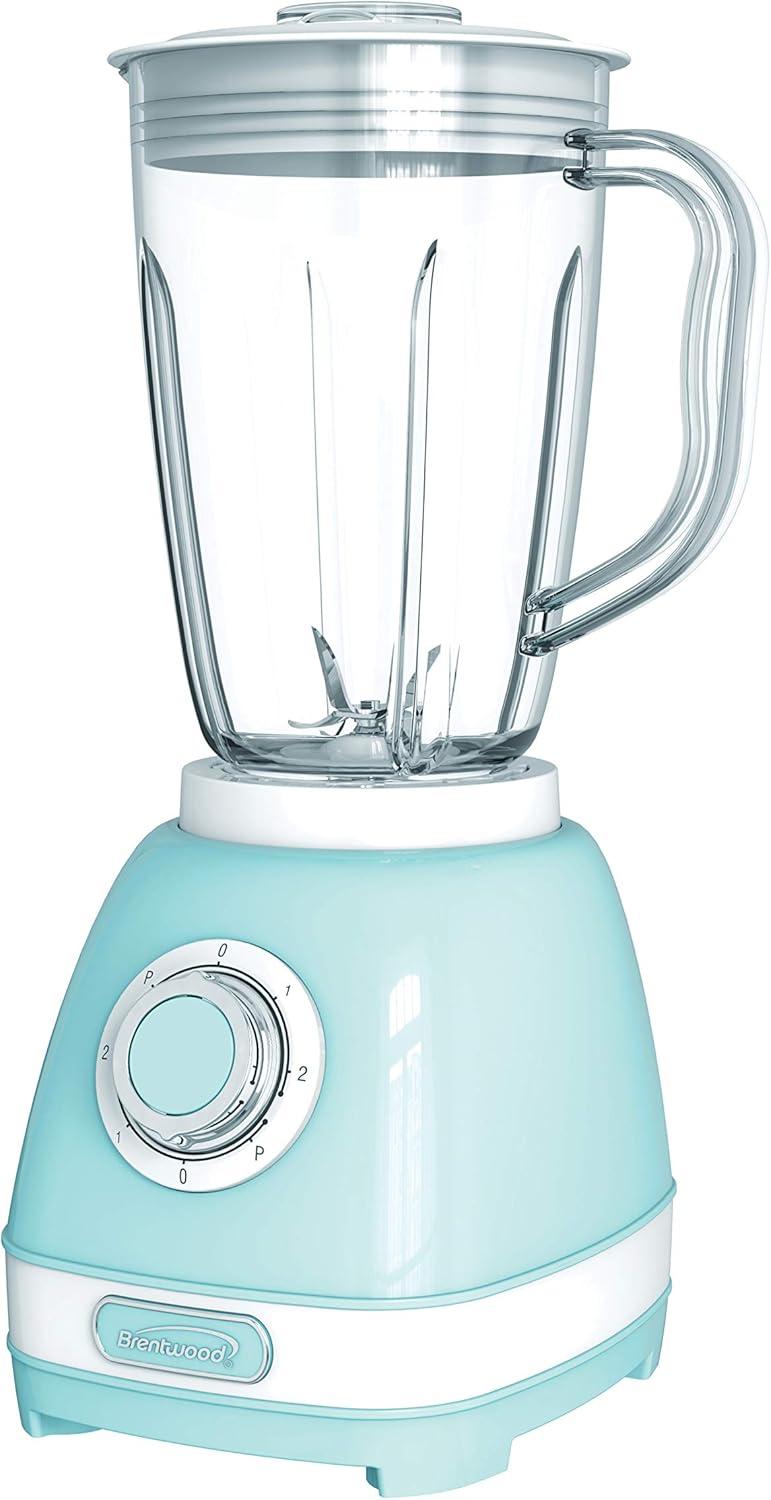 Brentwood 2-Speed Retro Blender with 50-Ounce Plastic Jar in Blue