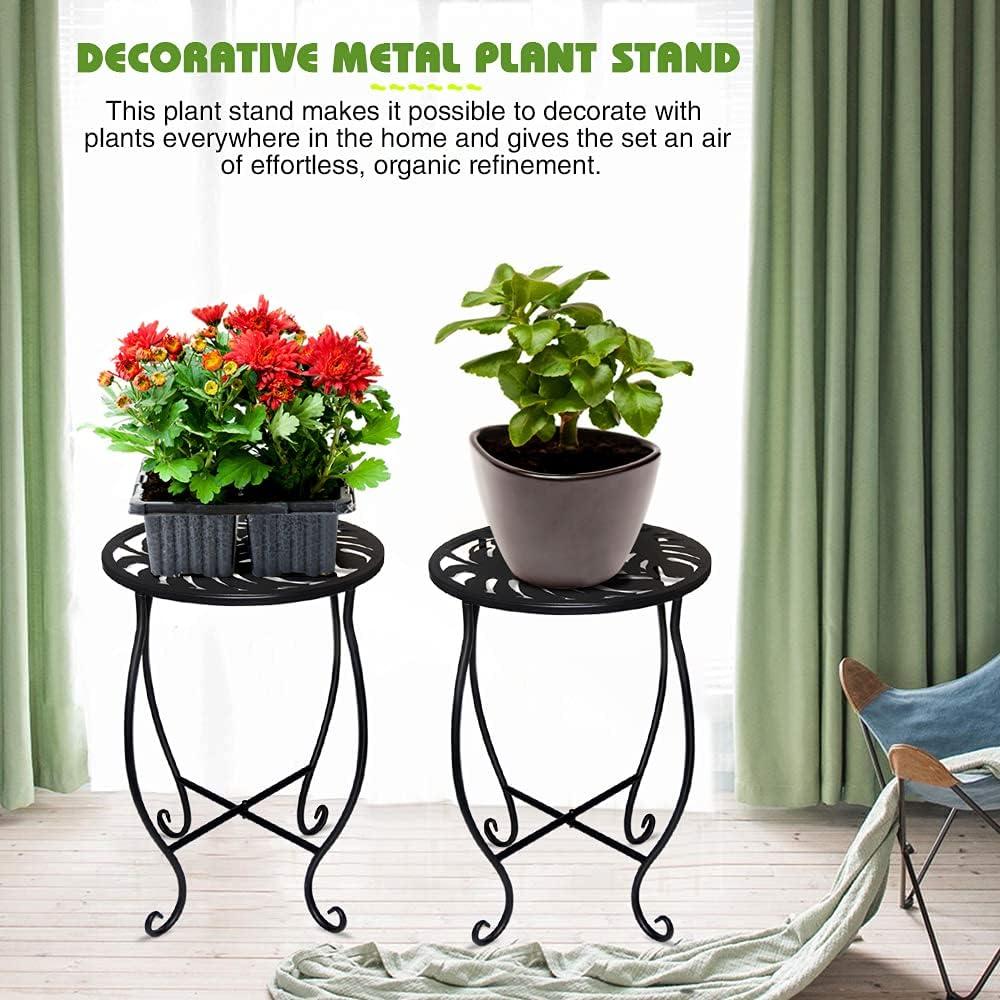 15" Tall Metal Plant Stand (Round 2pcs)