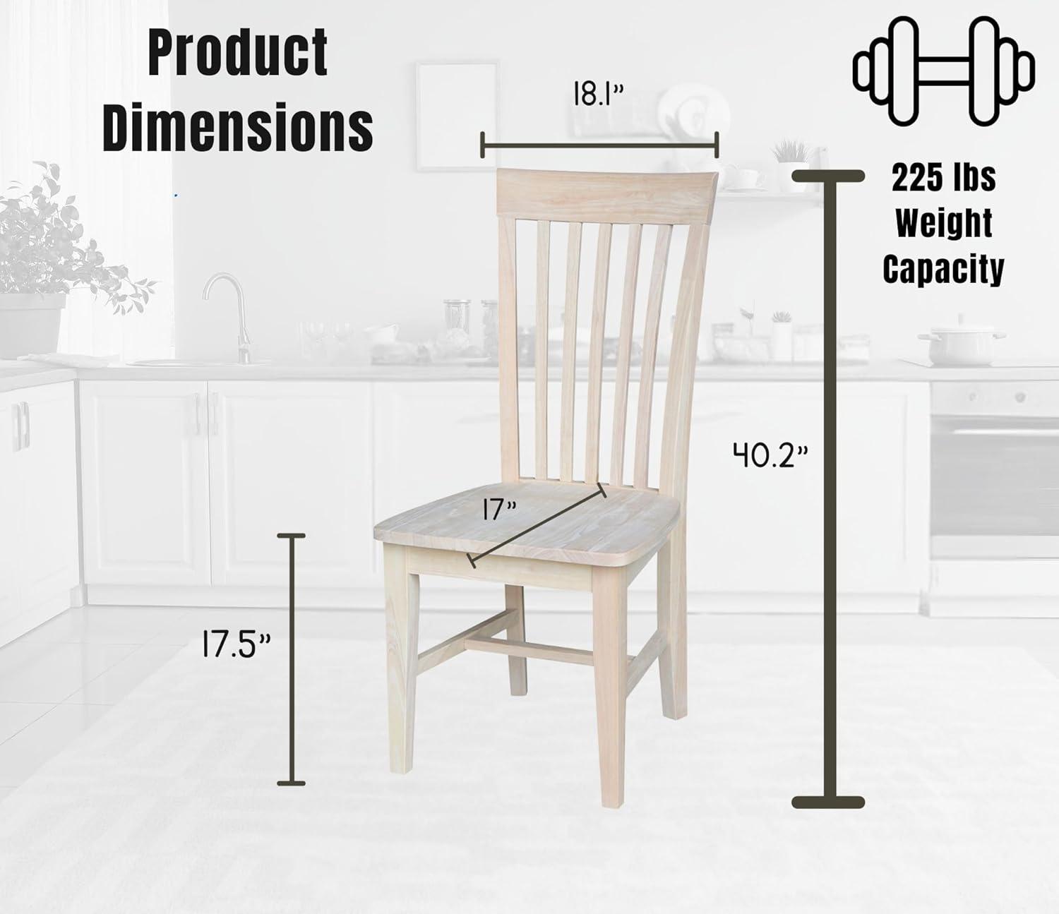 Set of 2 Tall Mission Chairs - International Concepts