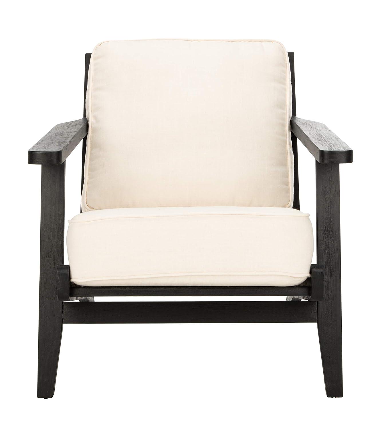 Nico Mid Century Accent Chair - ACH4501A - Bone/Black - Safavieh