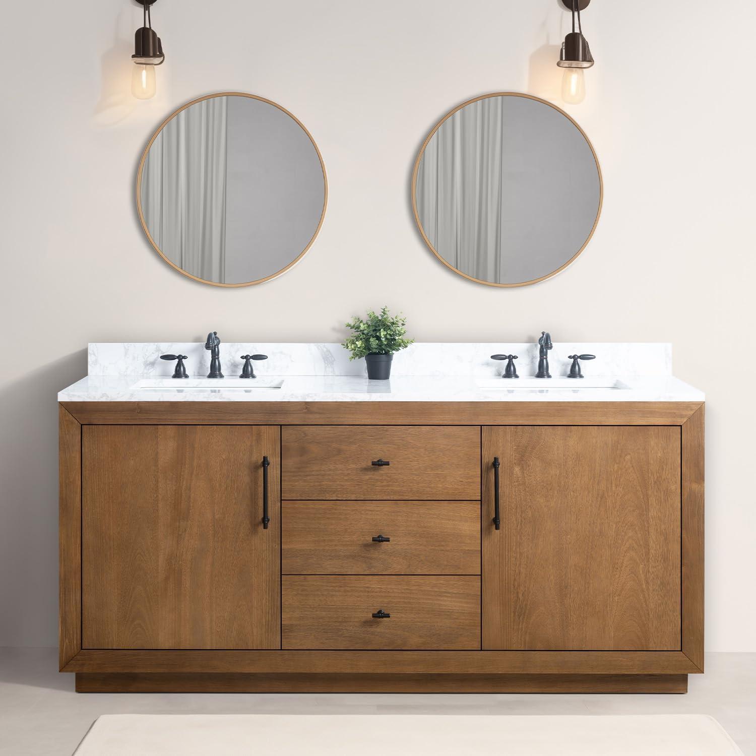 72" Free Standing Double Bathroom Vanity