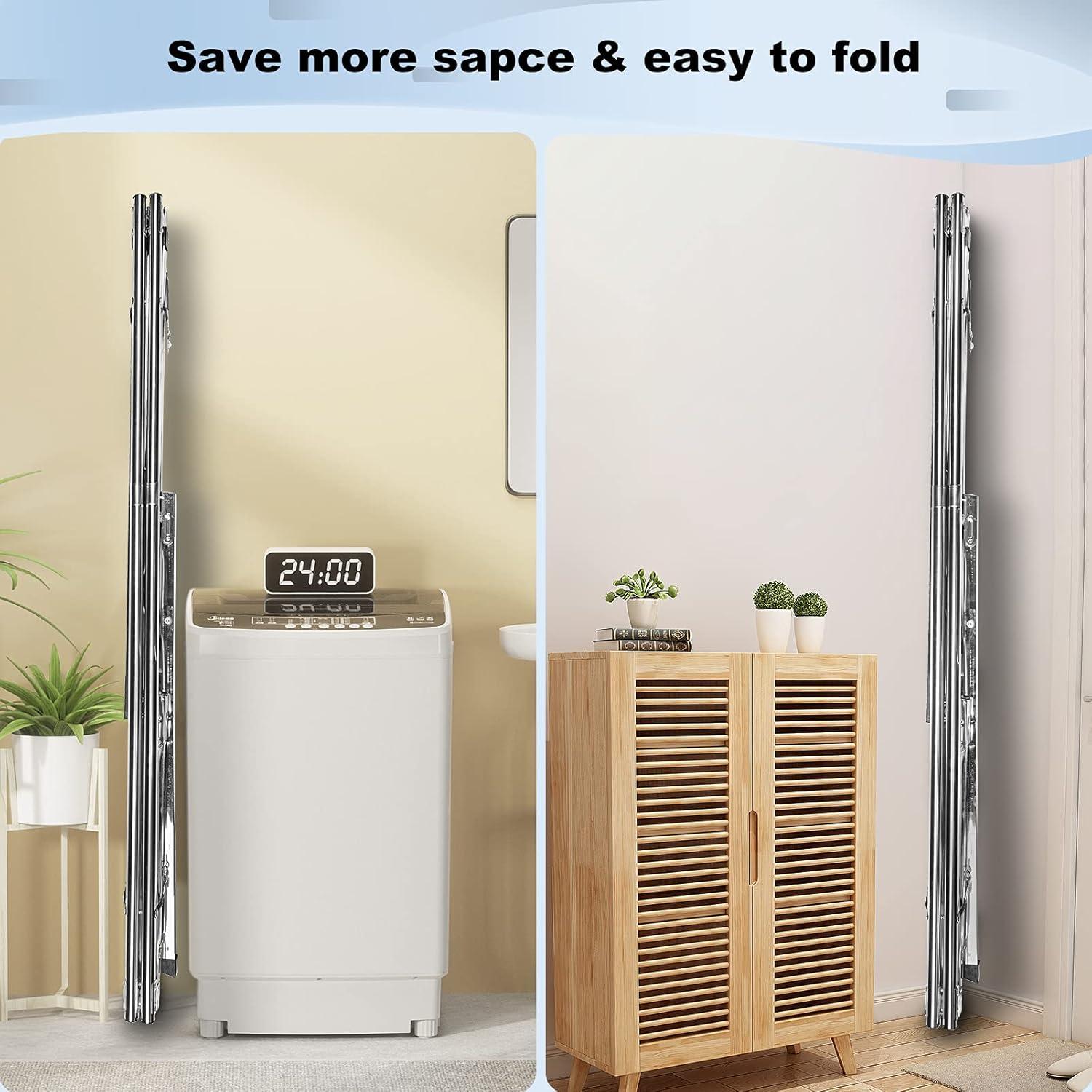 Adjustable Stainless Steel Foldable Clothes Drying Rack