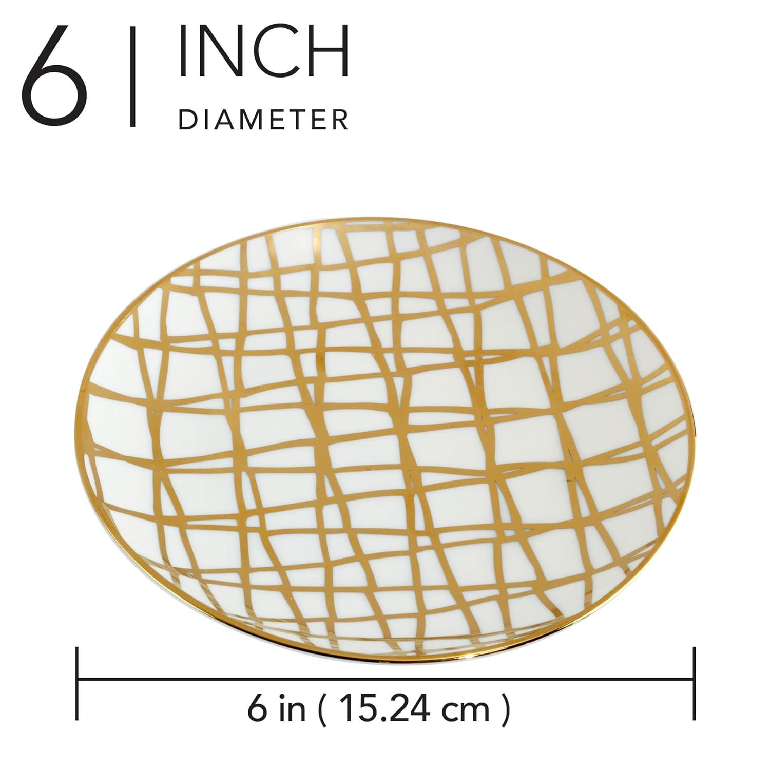 Certified International Set Of 6 Gold Plated Mugs