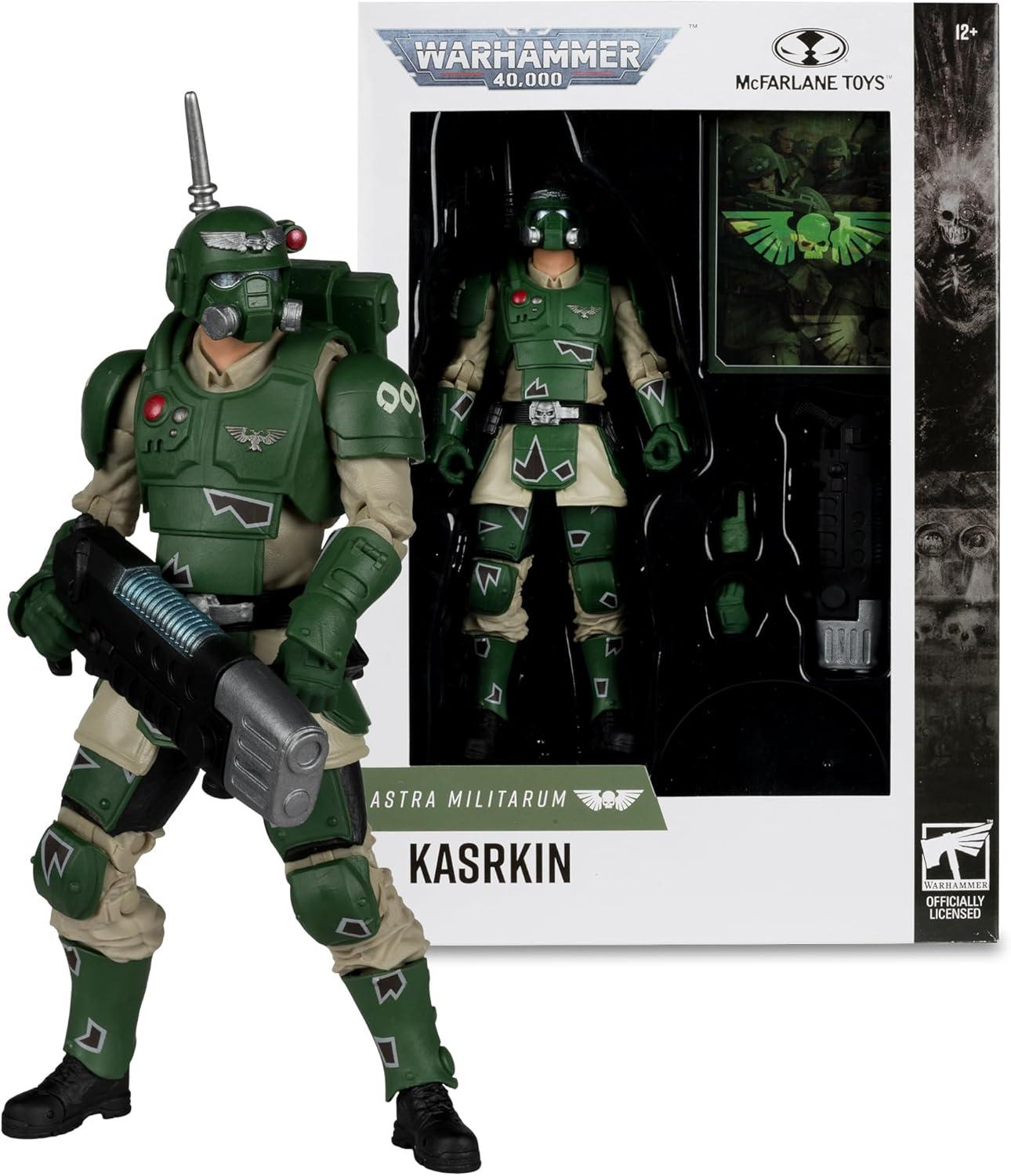 McFarlane - Warhammer 40K - Astra Militarum - 7" Kasrkin Action Figure, McFarlane Toys, Gifts