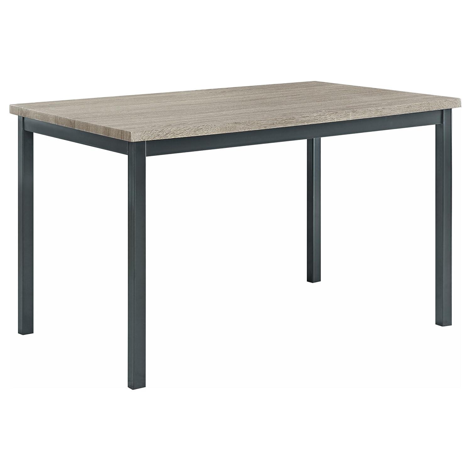 Coaster Garza 5-piece Wood Top Dining Room Set Weathered Gray and Black