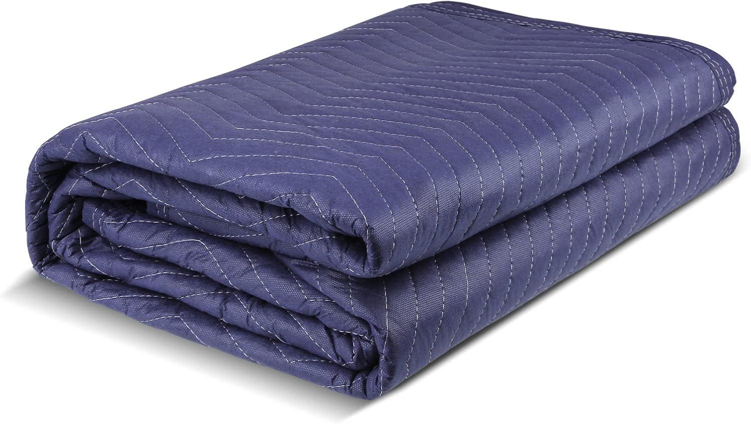 Olympia Tools 4 Moving & Packing Blankets Heavy Duty Padded Moving Blanket, 72 x 80 in, Coton Polyester