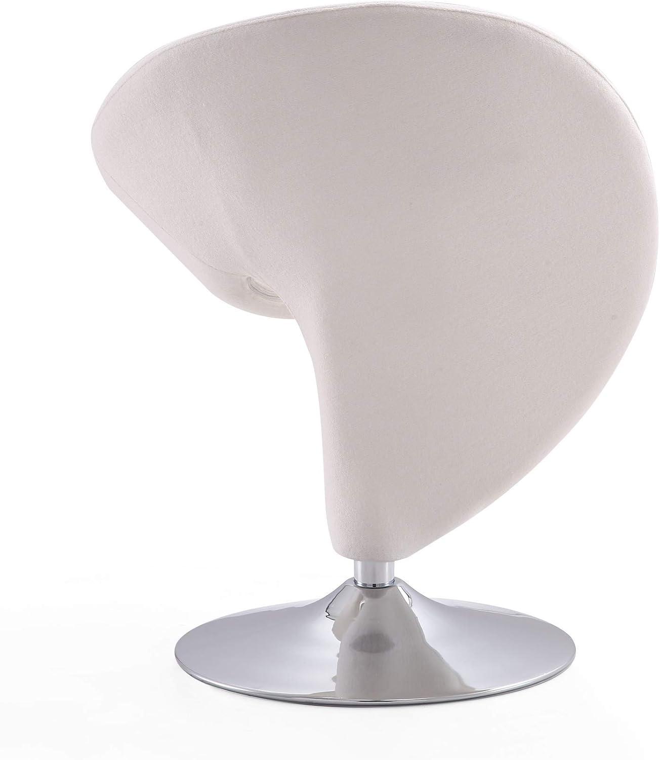Curl Upholstered Swivel Accent Chair