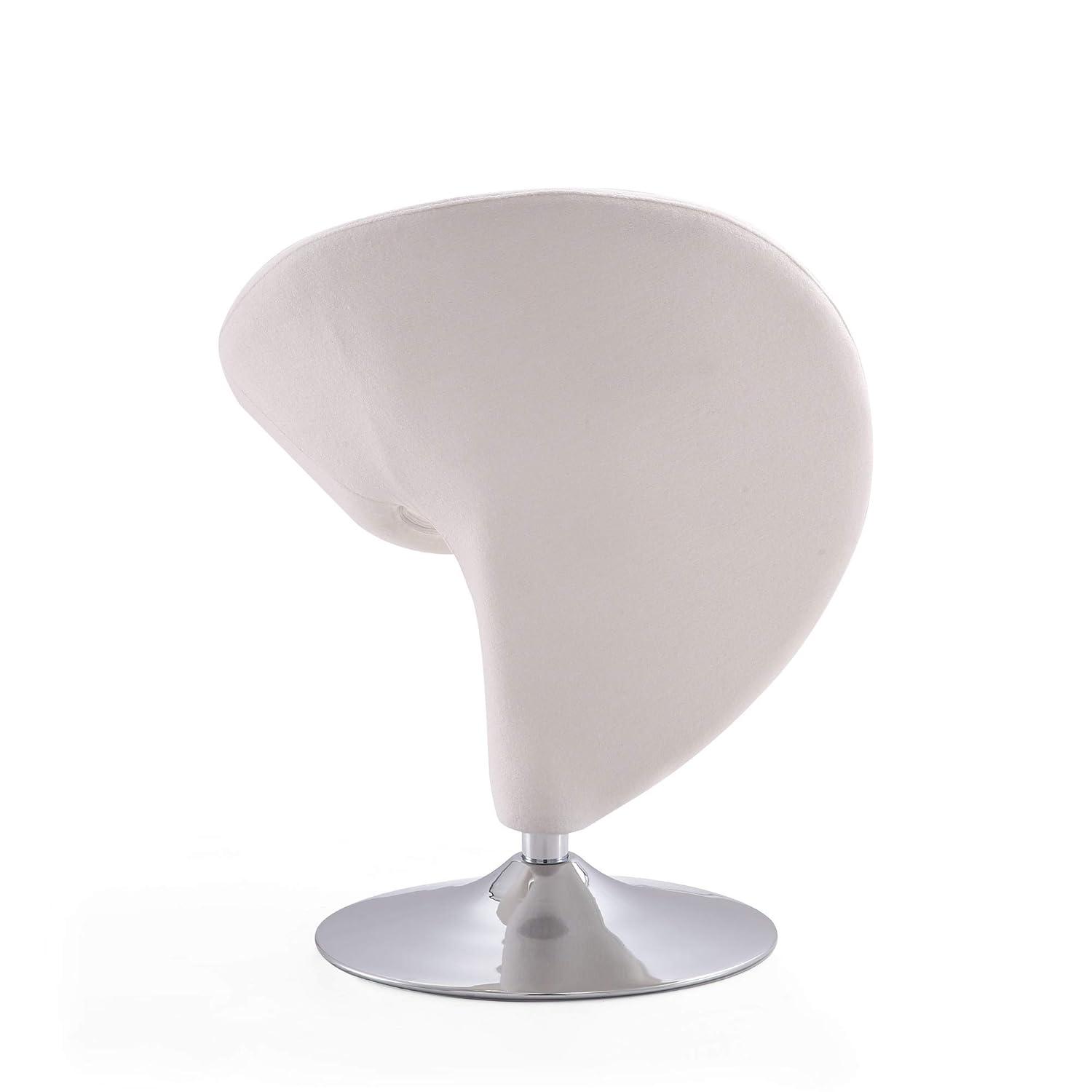 Curl Upholstered Swivel Accent Chair