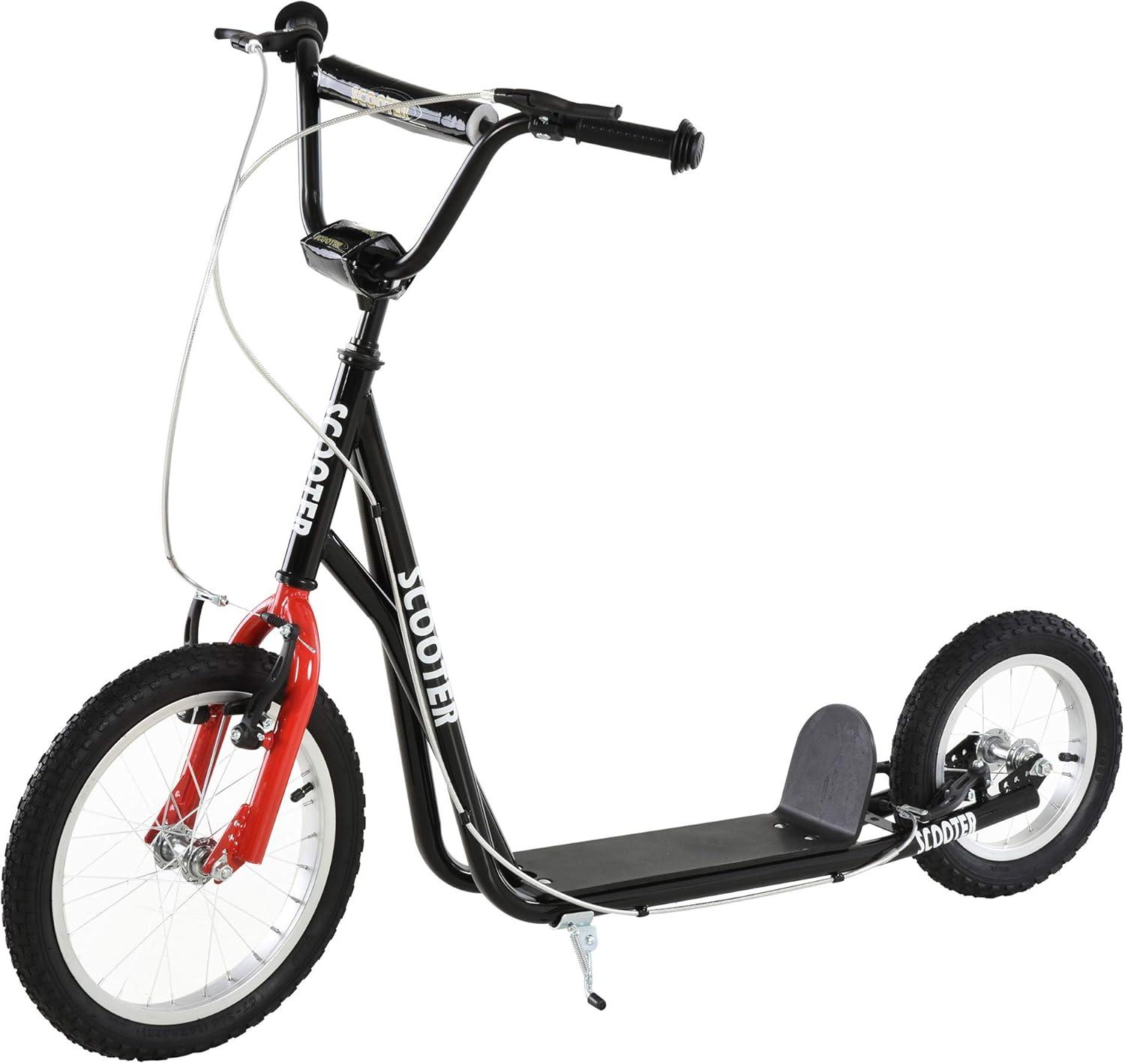 Green Adjustable Steel Frame Youth Kick Scooter