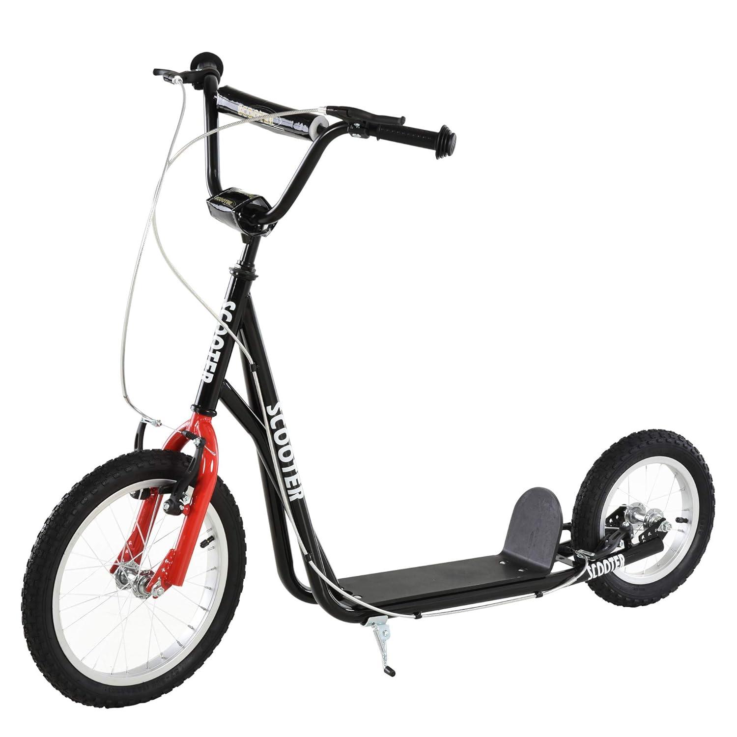 Green Adjustable Steel Frame Youth Kick Scooter