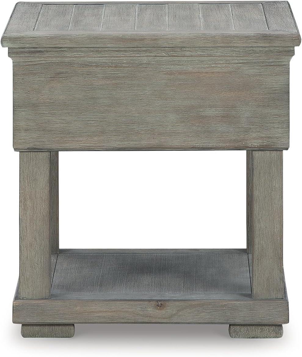 Signature Design by Ashley Casual Moreshire End Table, Light Brown