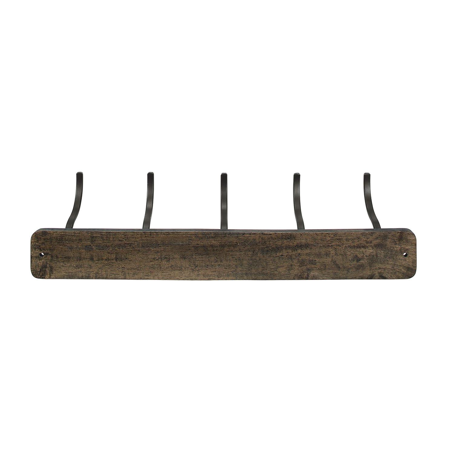 Spectrum Richmond Solid Wood Wall 5 - Hook Wall Mounted Coat Rack